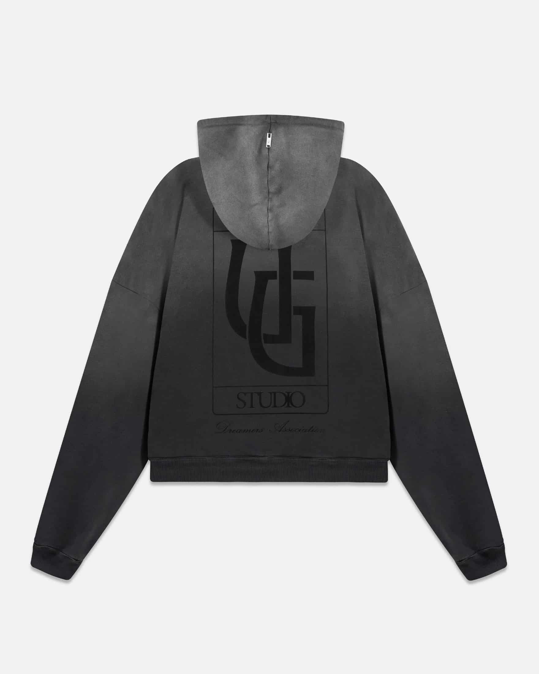 Hoodie Line UG Frame Boxy Fit Faded Black - miniatura 1