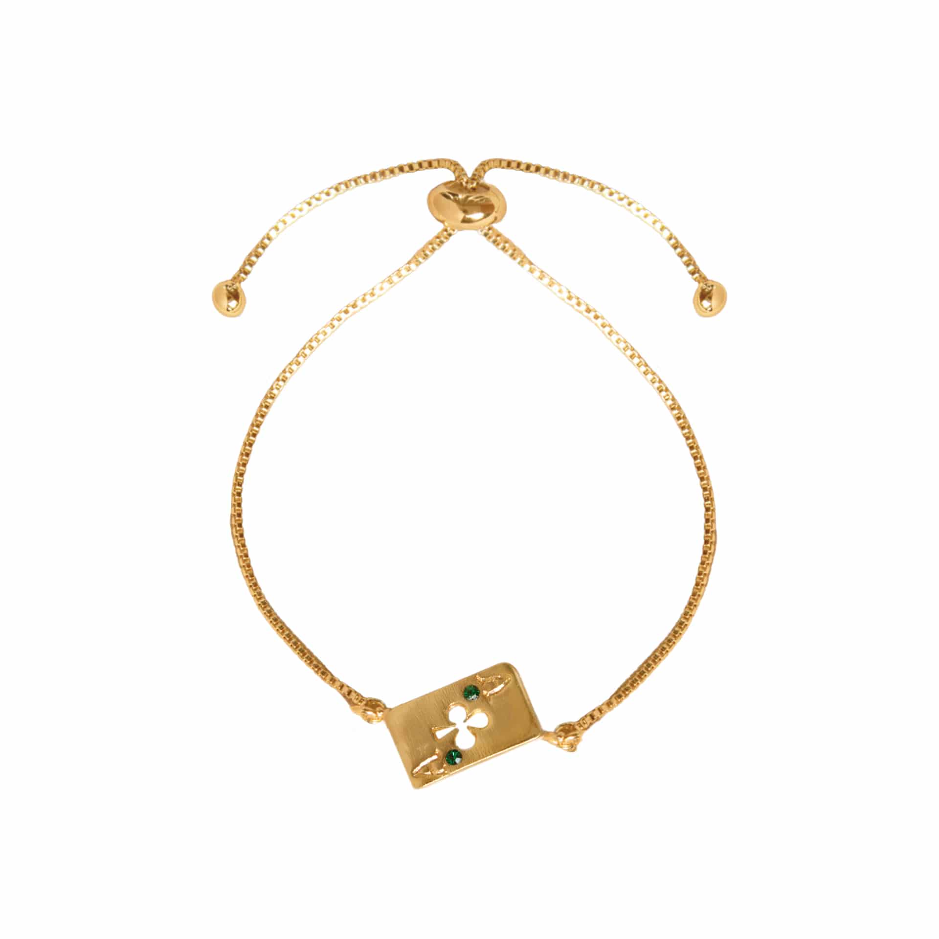 PULSERA MEDIA PETAL LUCK - miniatura 1