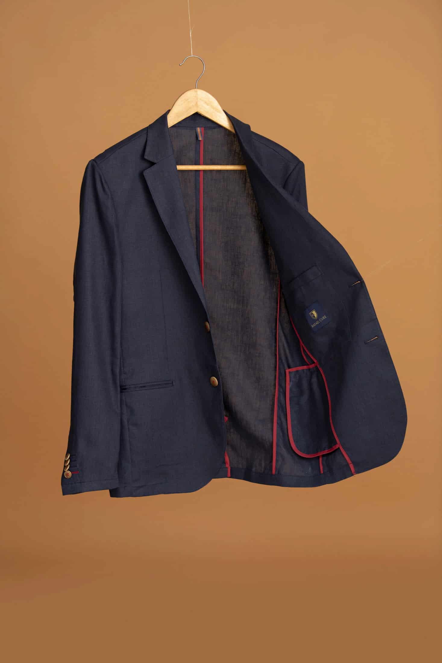 Blazer Vento Lino Azul Navy - miniatura 9