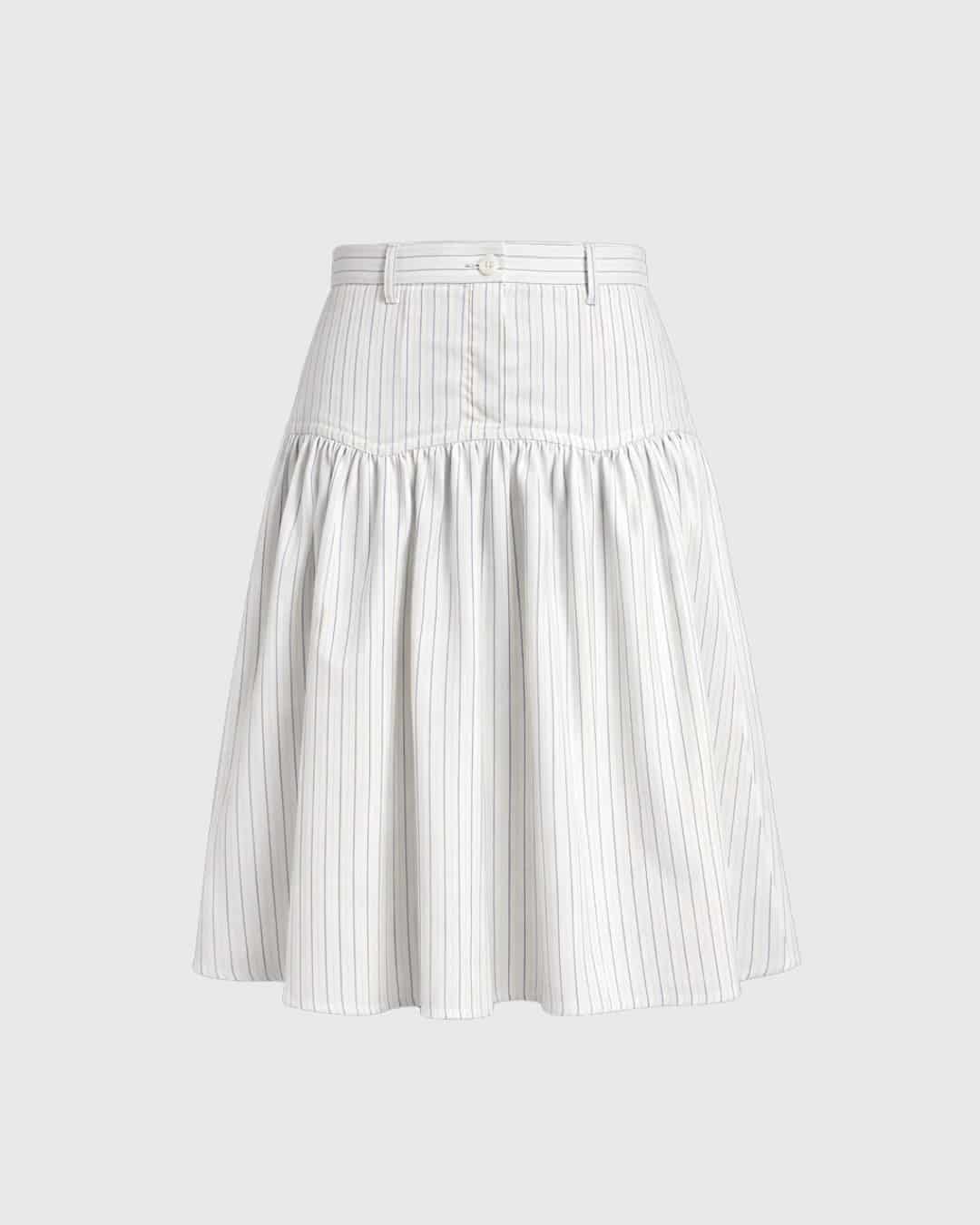 LATTE MIDI SKIRT - miniatura 1