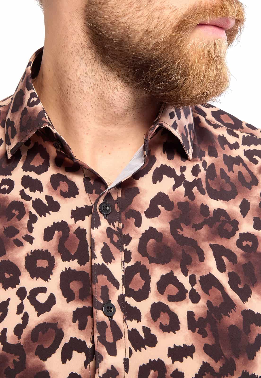 Camisa manga larga leoparda - miniatura 1