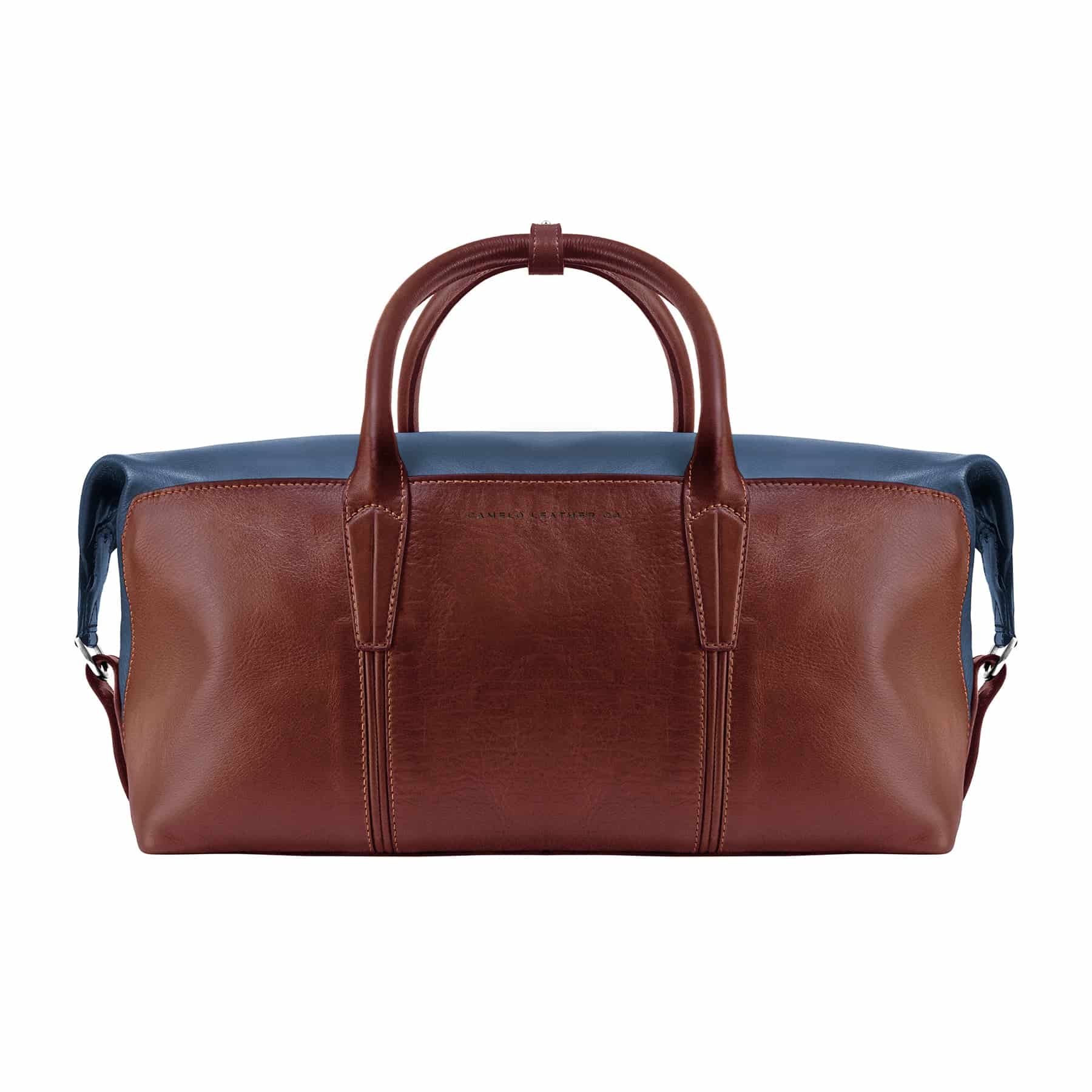 Heritage Holdall Blue and Pull Up Cognac - miniatura 1