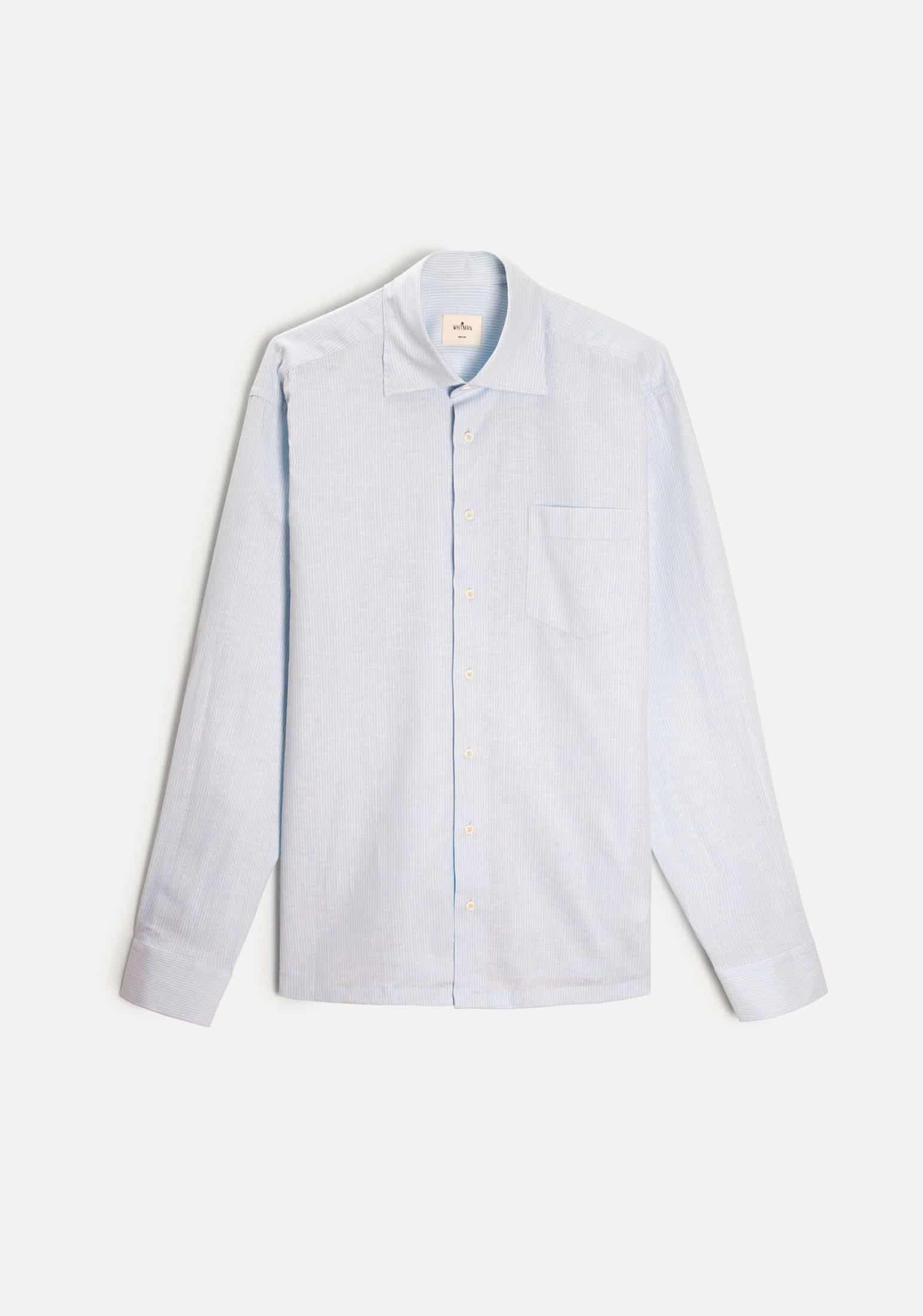 Camisa H CI Jamaica Rayas Delg Azul Claro - miniatura 1