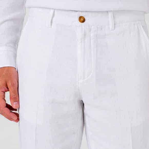 PANTALON 100% LINO HOMBRE - miniatura 9