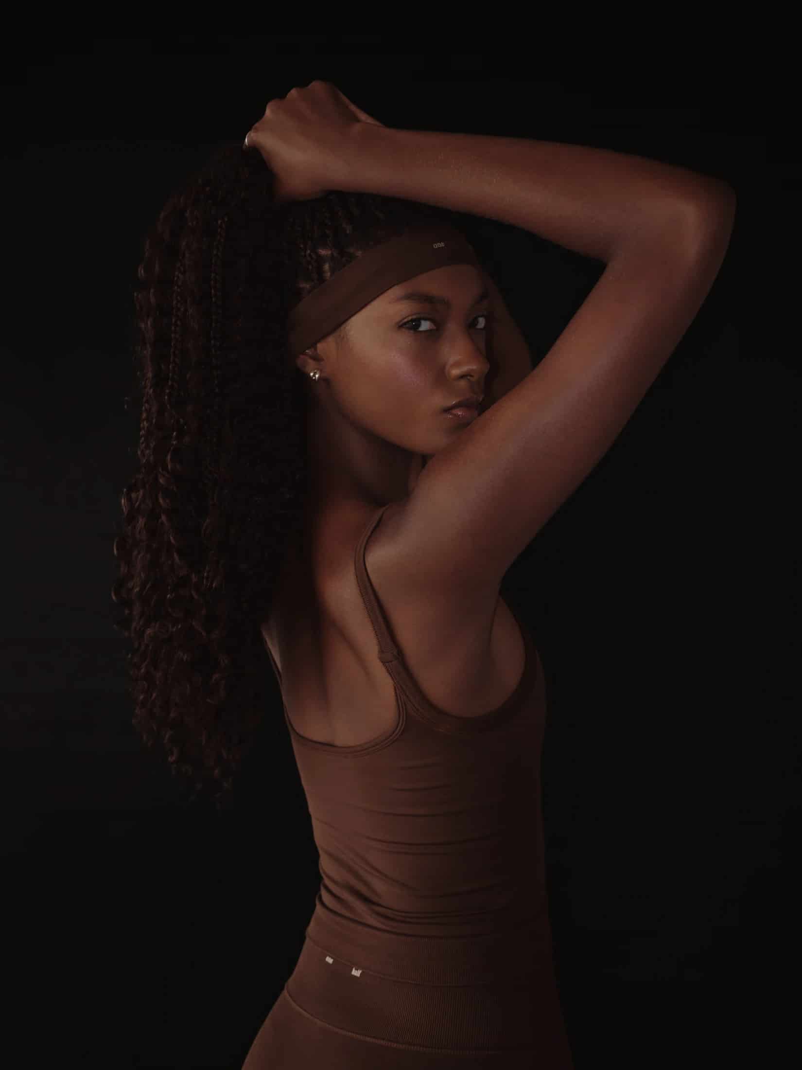 SOFT SEAMLESS TANK TOP - SEPIA - miniatura 5