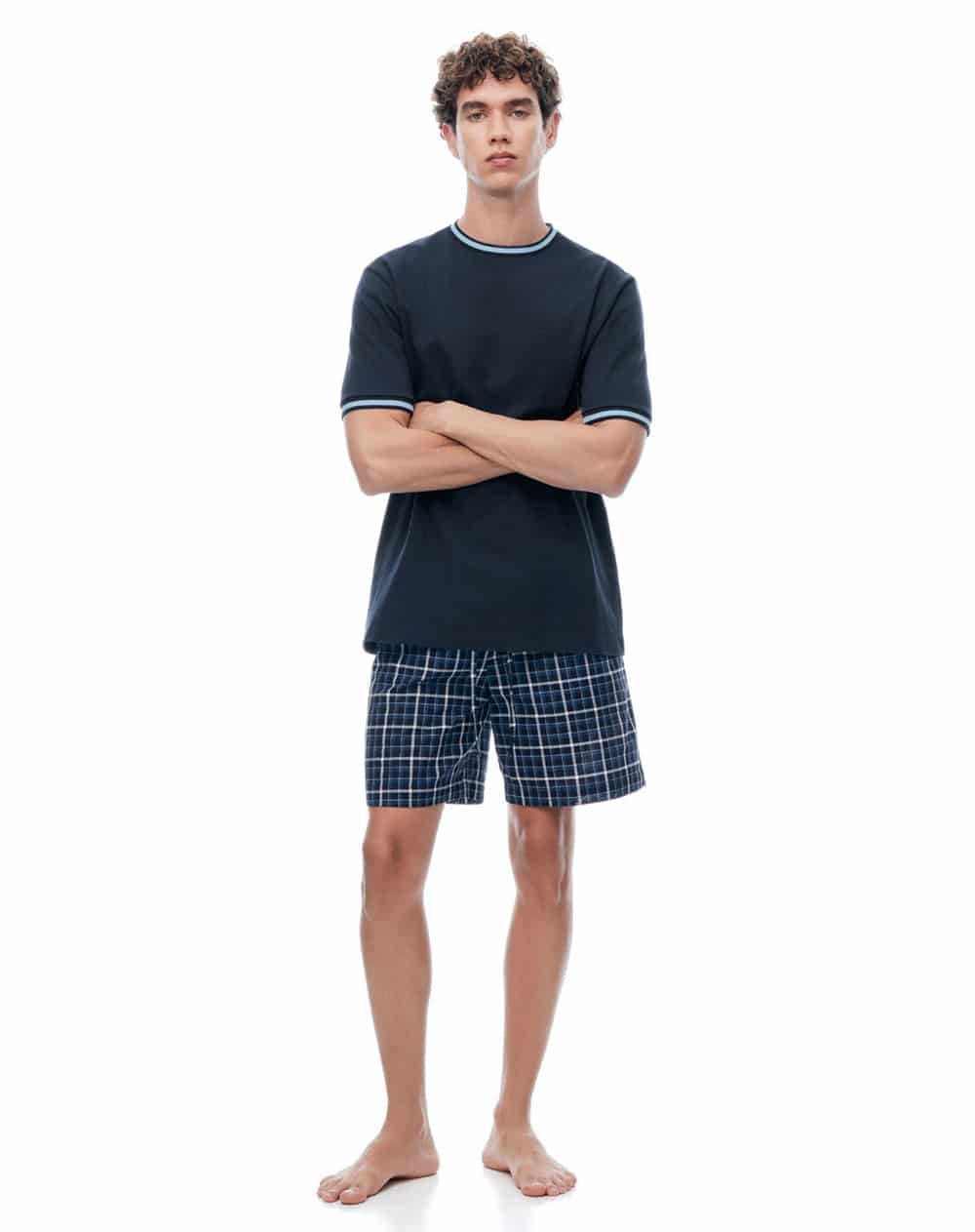 Camiseta regular manga corta azul hombre - miniatura 6