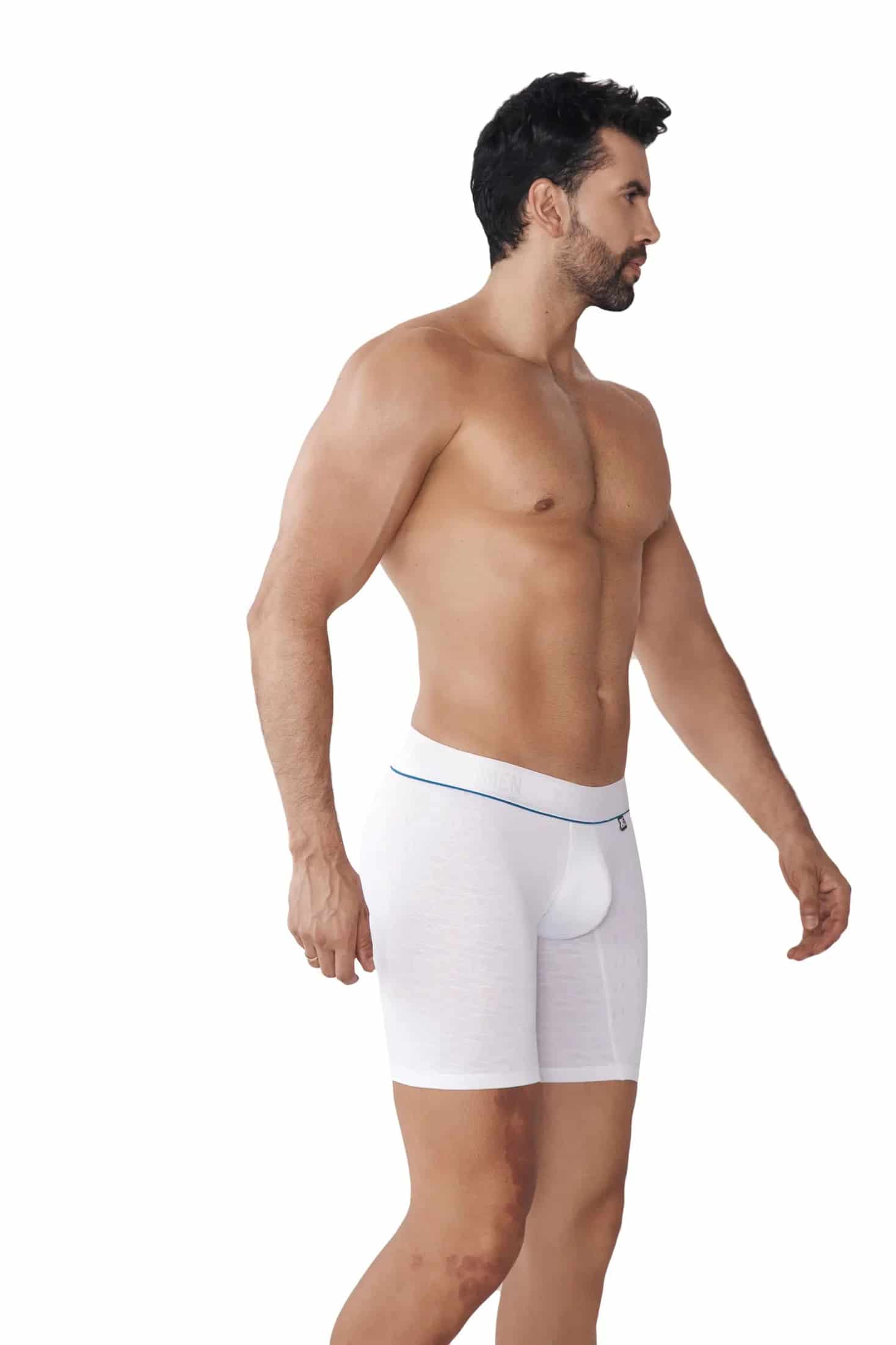 BOXER MICROFIBRA JACQUARD CUBOS BLANCO - miniatura 2