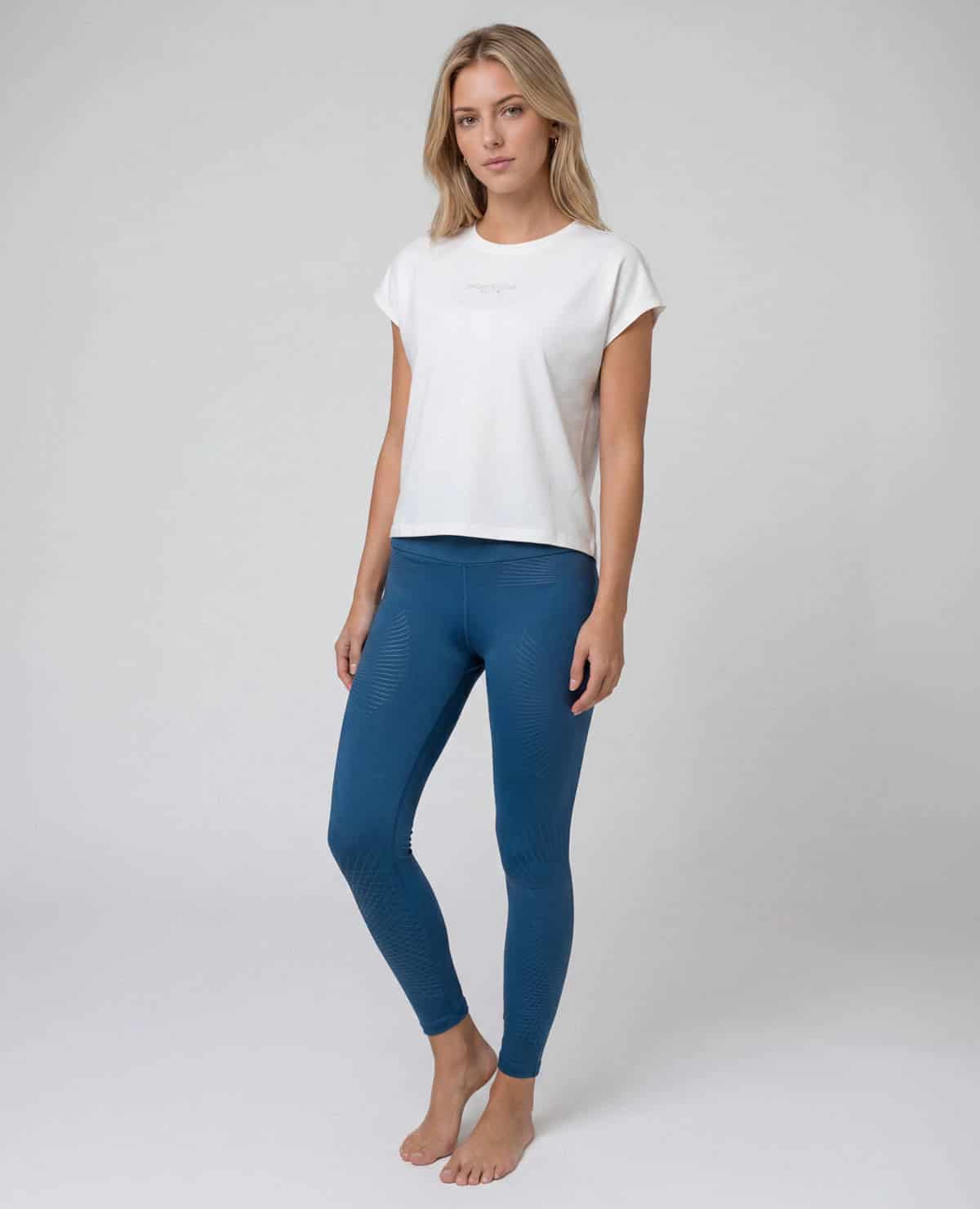 Leggings Deportivos Talle Alto | Fajón Ancho | Detalles Brillantes - miniatura 2