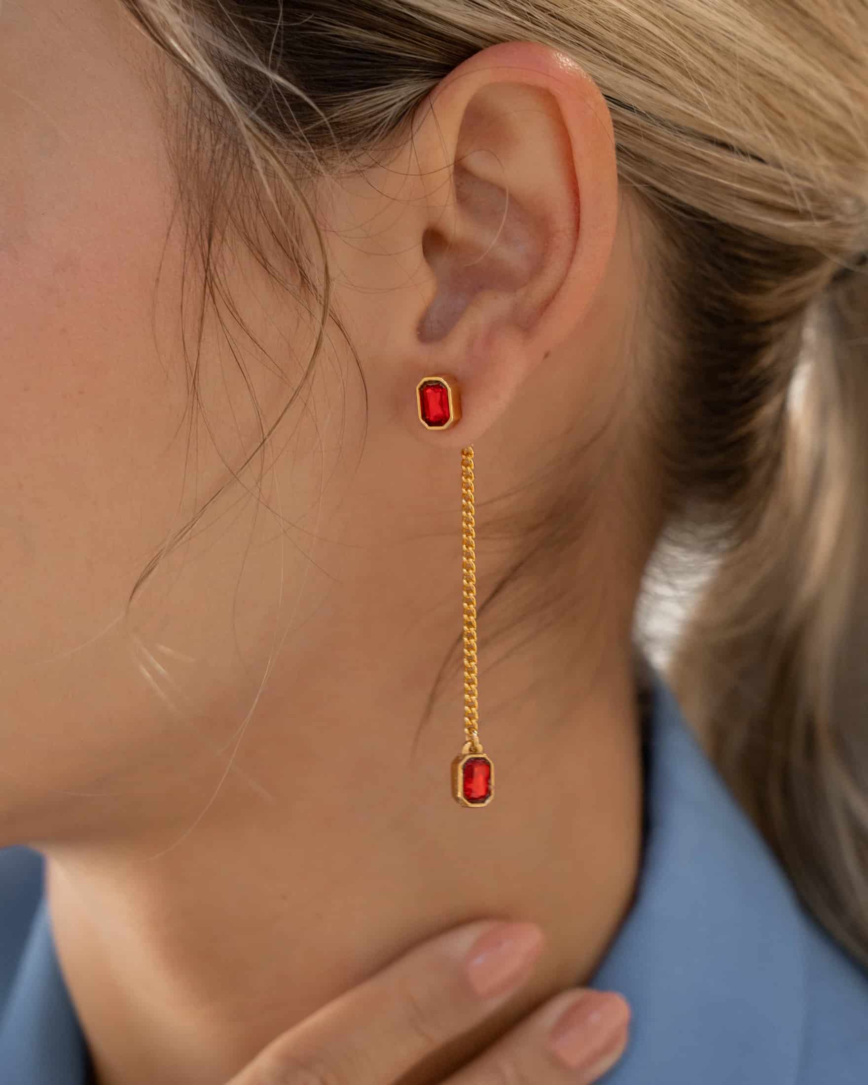 Aretes 2 en 1 Cristales - miniatura 2