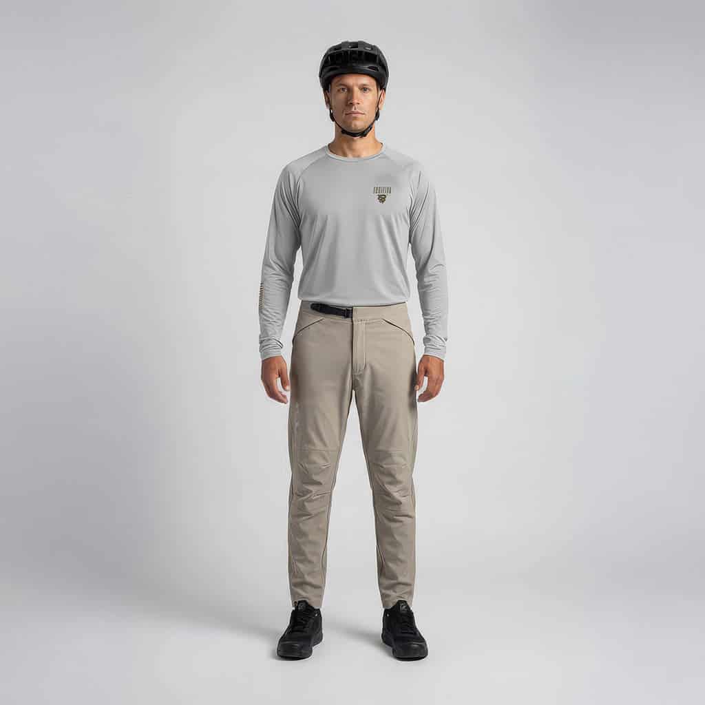 COMBO | Jersey FGTV Manga Larga Off White | Pantalón Fugitiva Alpha - Arena - miniatura 1