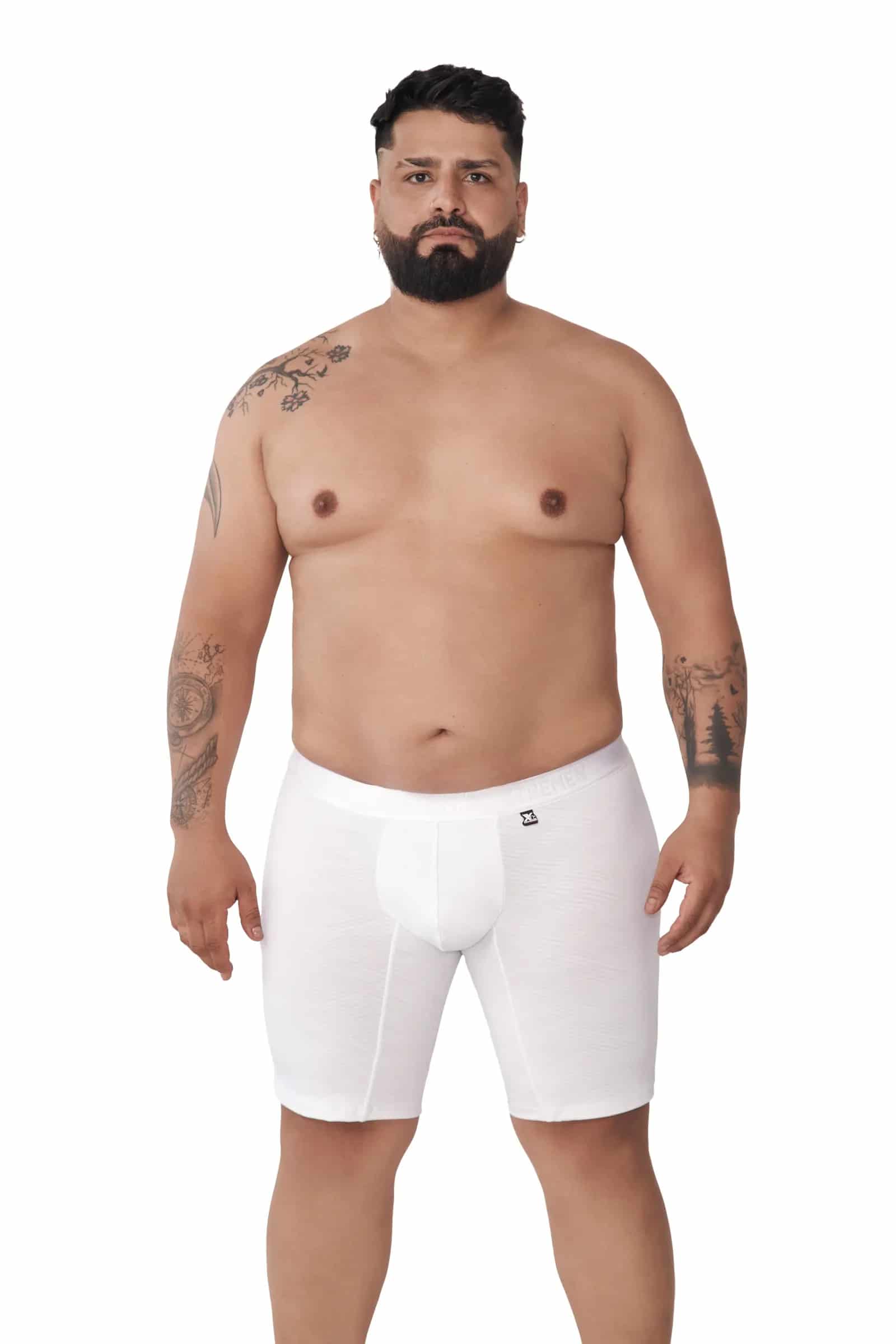 BOXER MICROFIBRA JACQUARD ESPIGA EXTRAGANDE BLANCO - miniatura 3