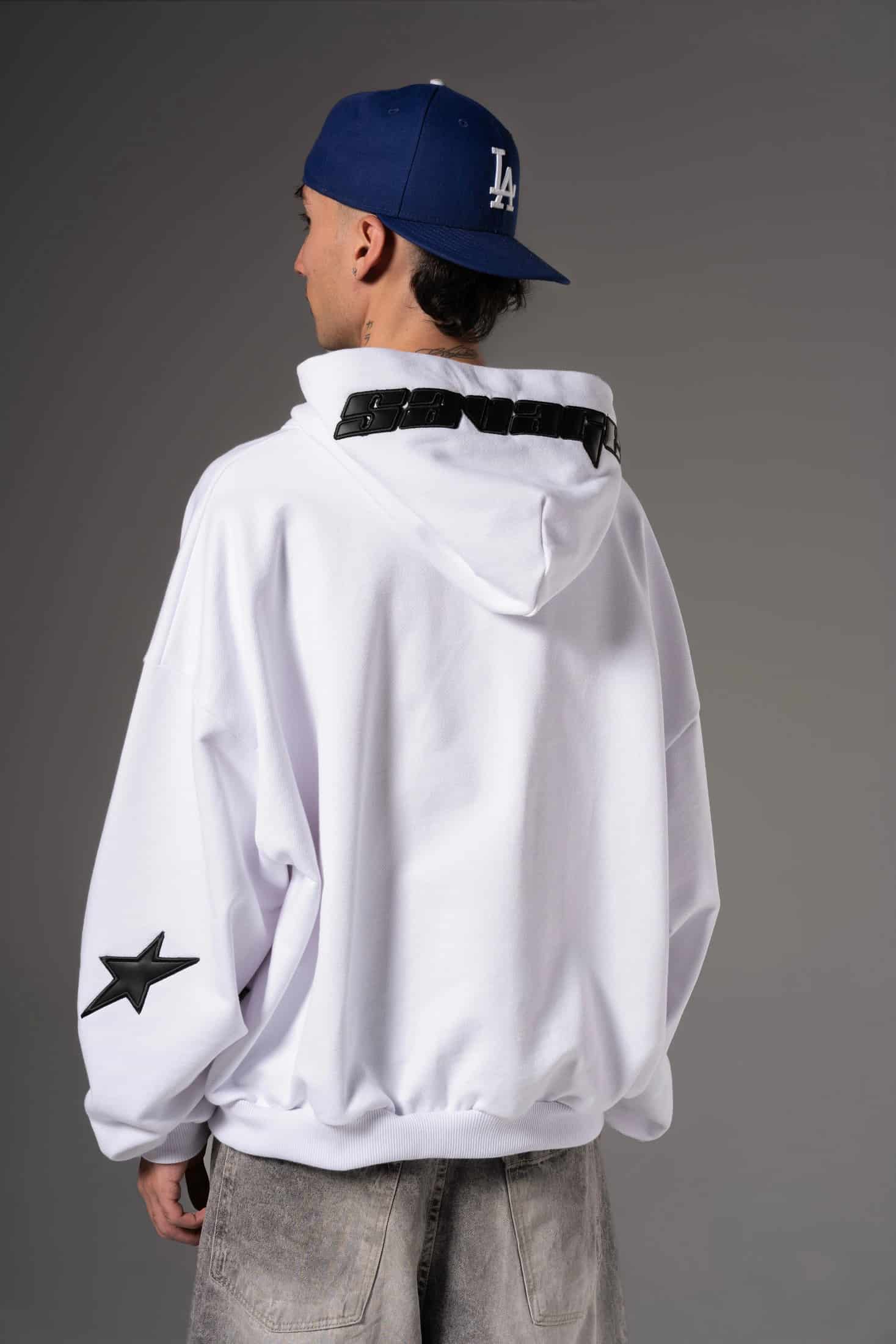 Double Zip Hoodie Boxy fit estrellas negras - miniatura 6