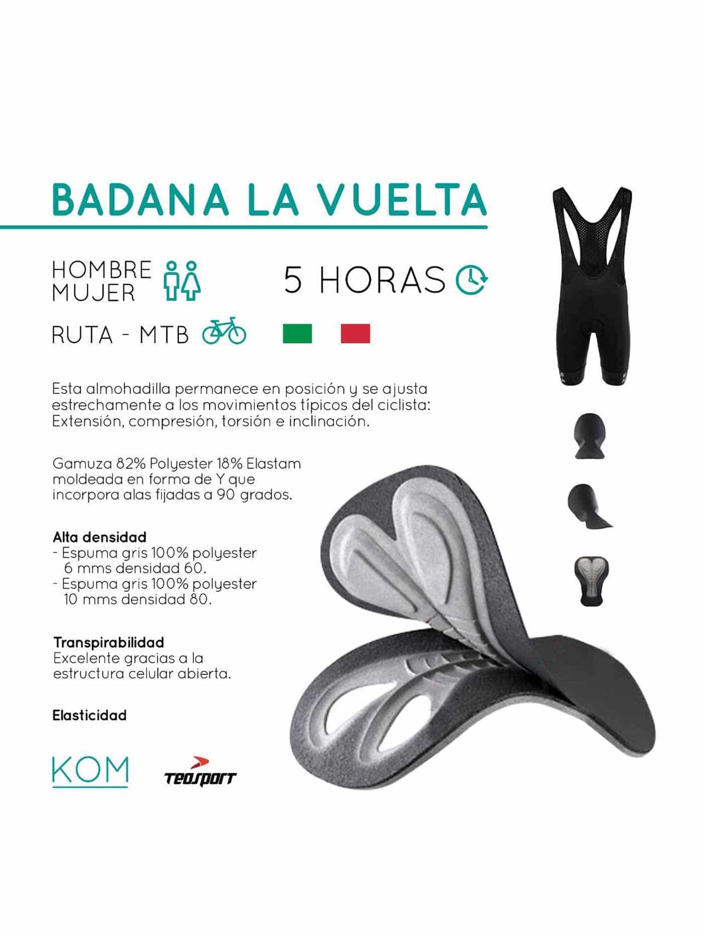 Lycra badana de ciclismo La vuelta hombre - miniatura 7