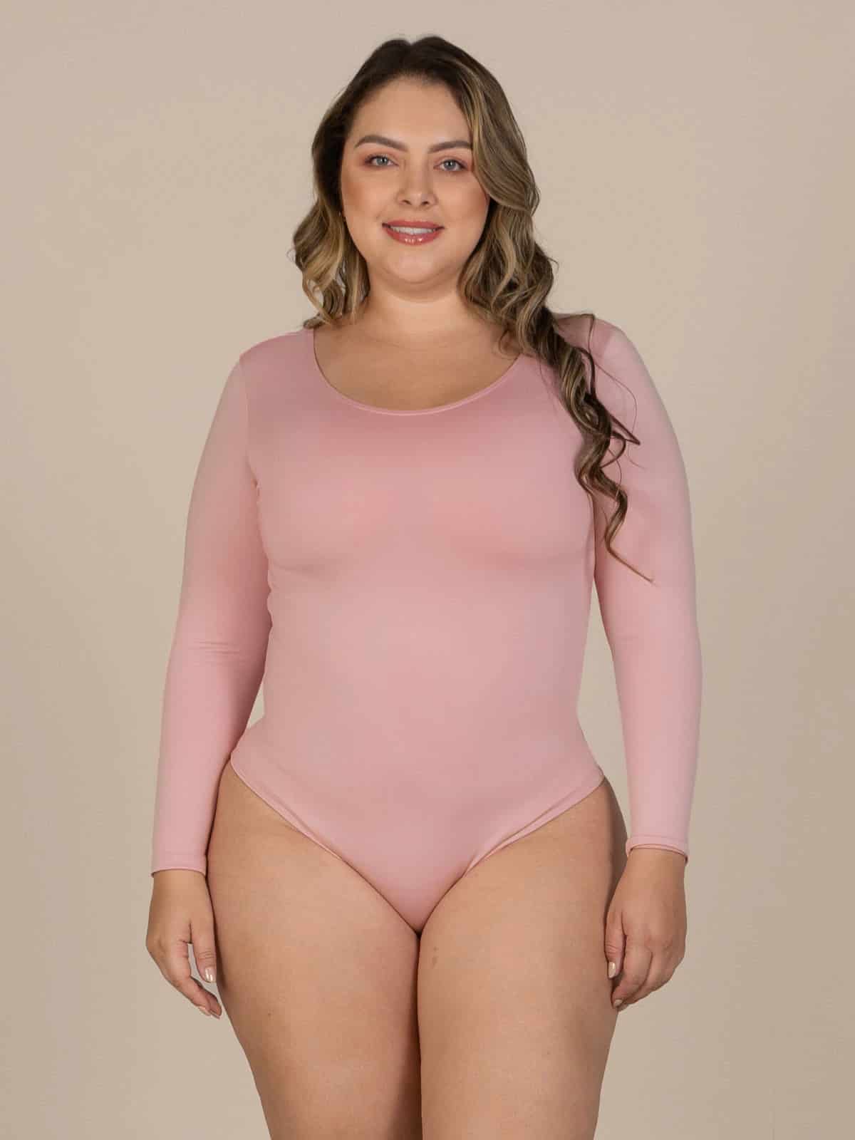 Body magda rosado talla plus - miniatura 1