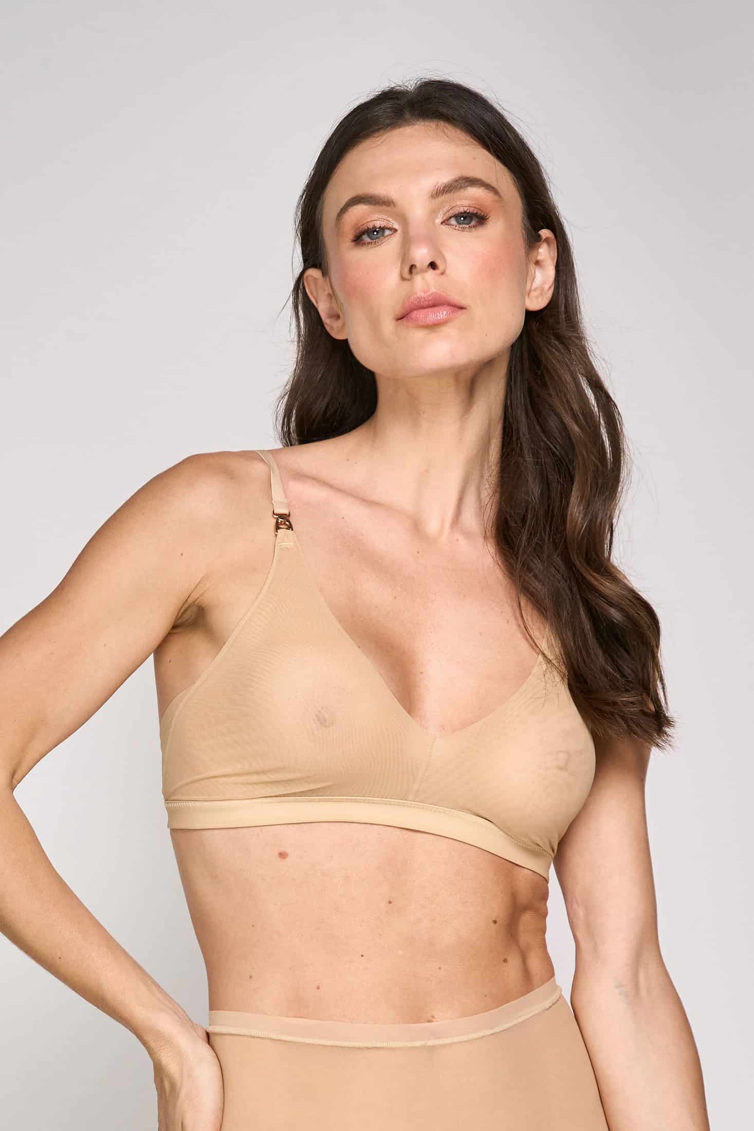 BRALETTE ELLIPSE EN TUL INVISIBLE ULTRA COMODO ALMA LIMPIA PIEL - miniatura 1