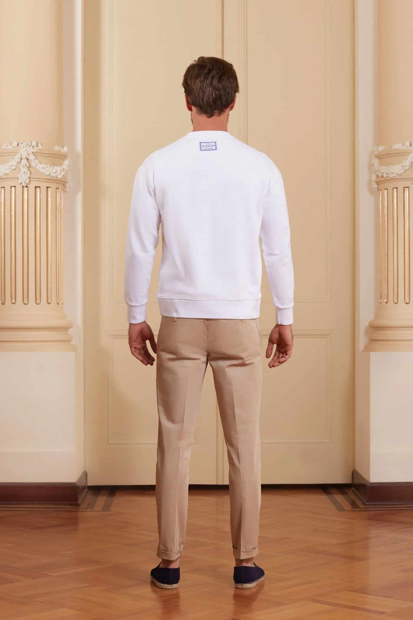 Men's petra sweatshirt white - miniatura 5