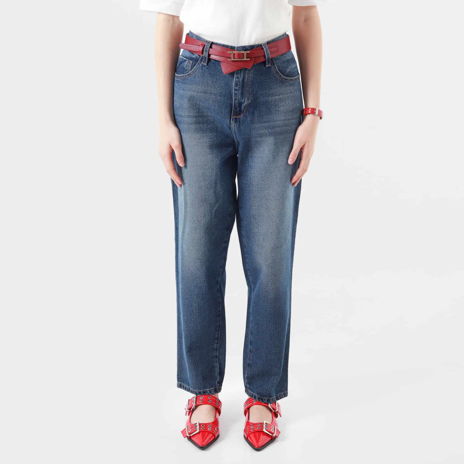 Jean Tiro Alto Bota Skinny Crop - miniatura 1