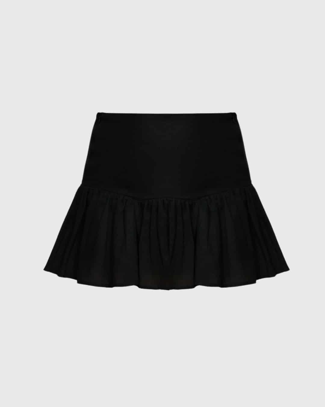 SOLÉ MINI SKIRT (BLACK) - miniatura 1