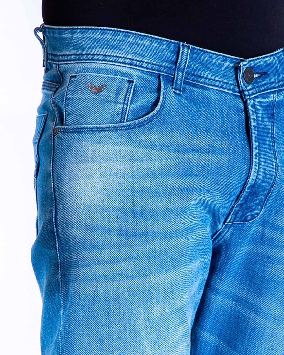Jean regular tono claro para hombre - miniatura 4