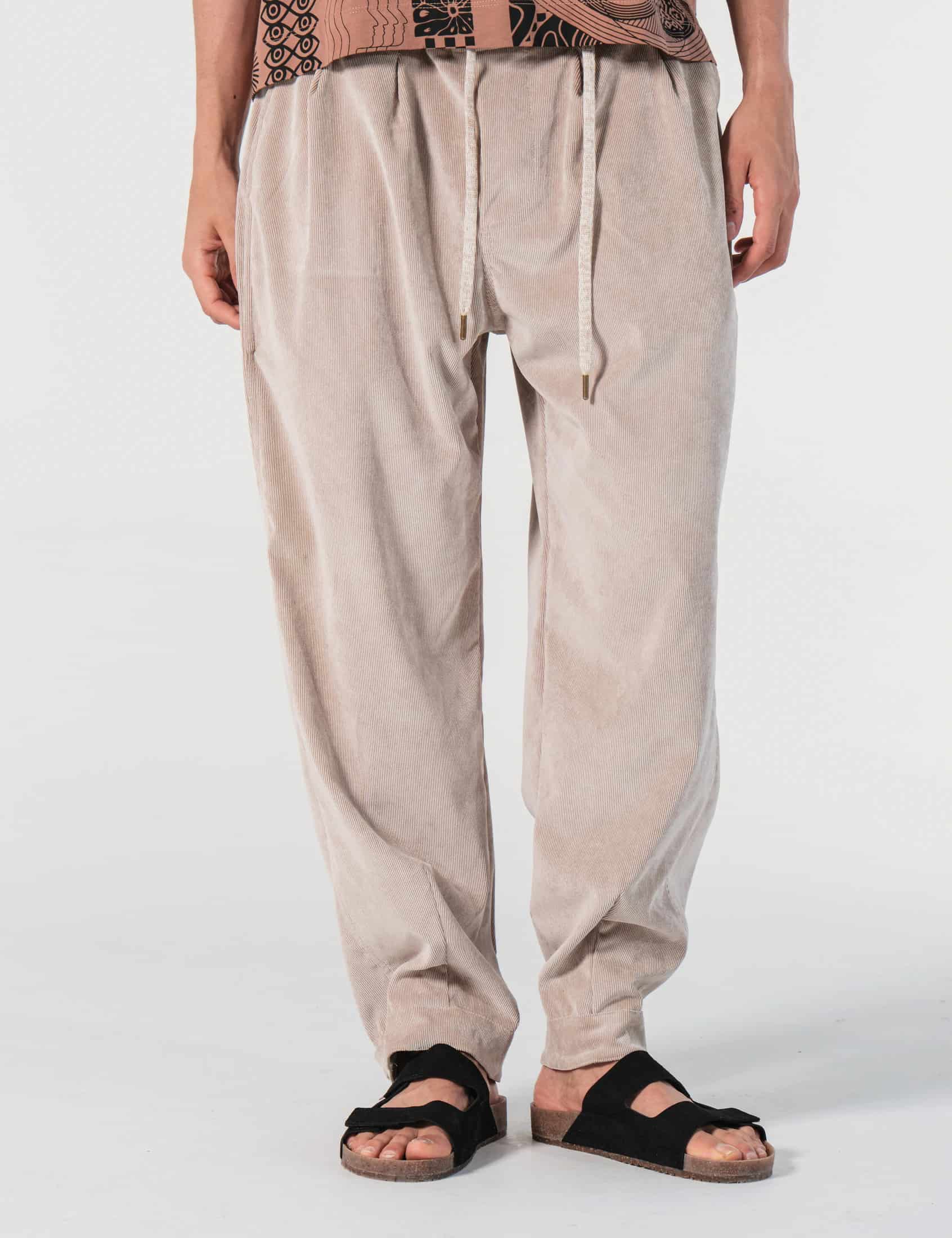 Pantalón Baggy Loose Fit Conexion Beige Hombre - miniatura 1