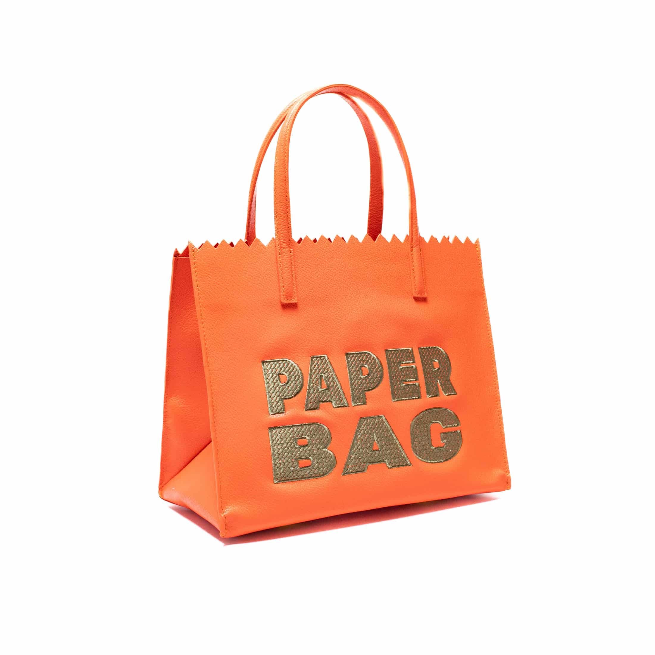 PAPER BAG SHORT aperol x verde oliva - miniatura 3