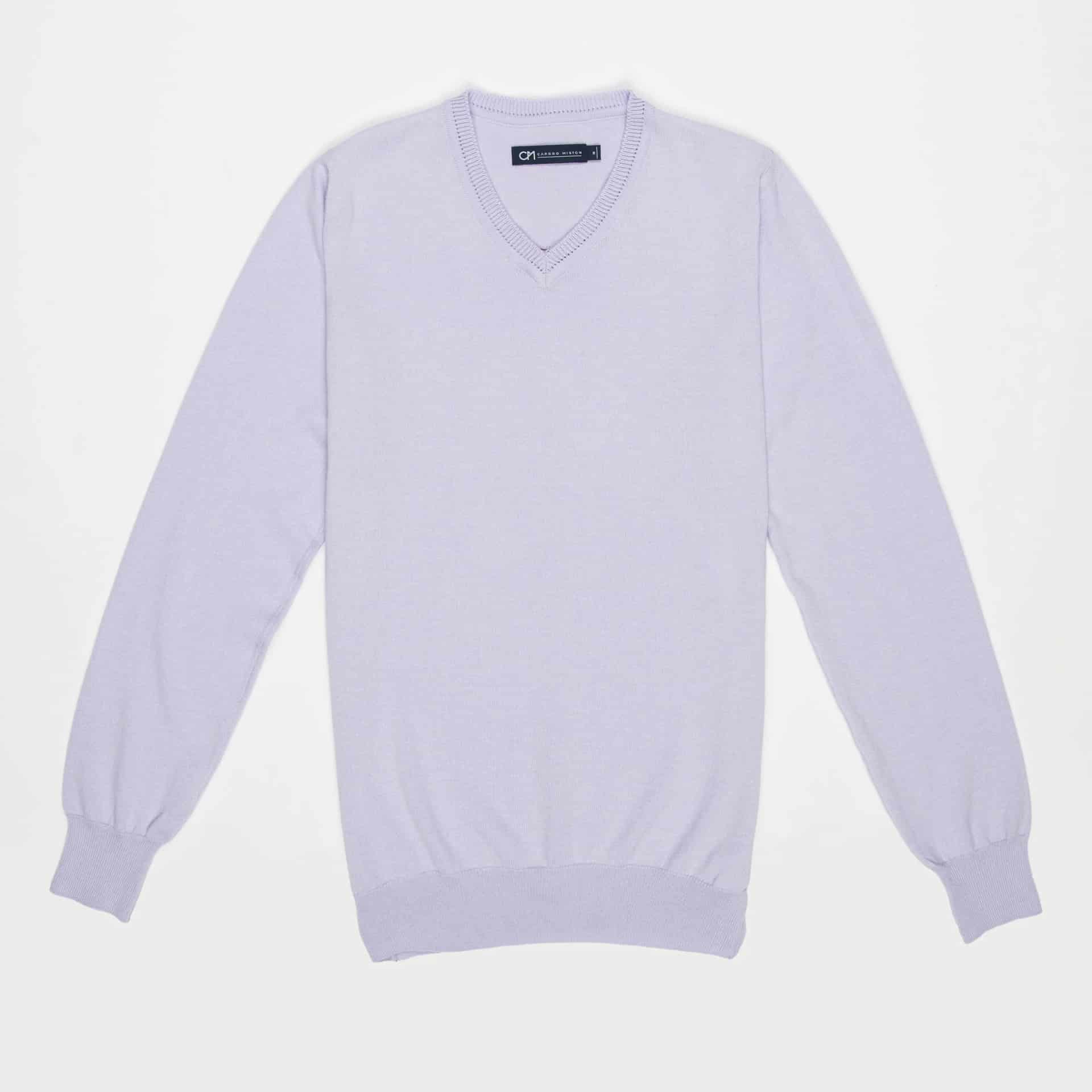 Saco Cuello V Algodón Lila - miniatura 7