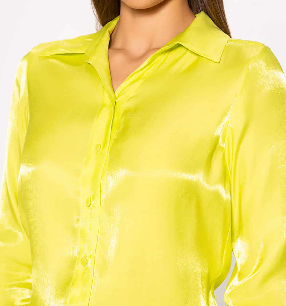 Blusa camisera manga larga sateen - miniatura 7