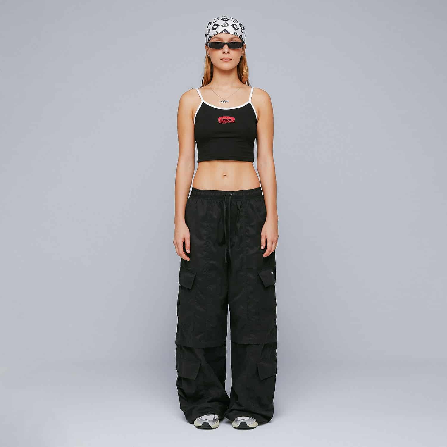 Active Baggy Cargo Pants - Black - miniatura 4