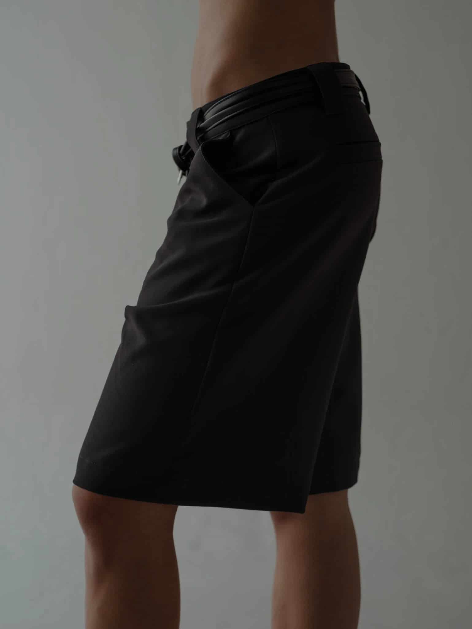 LONG CLASSIC SHORTS - BLACK - miniatura 10