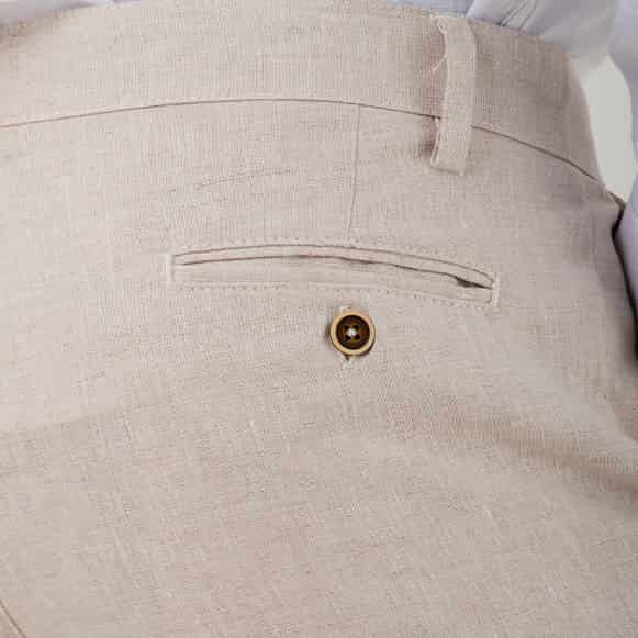 PANTALON 100% LINO HOMBRE - miniatura 4