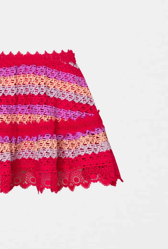 SOLEDAD MINI SKIRT RASPBERRY - miniatura 2