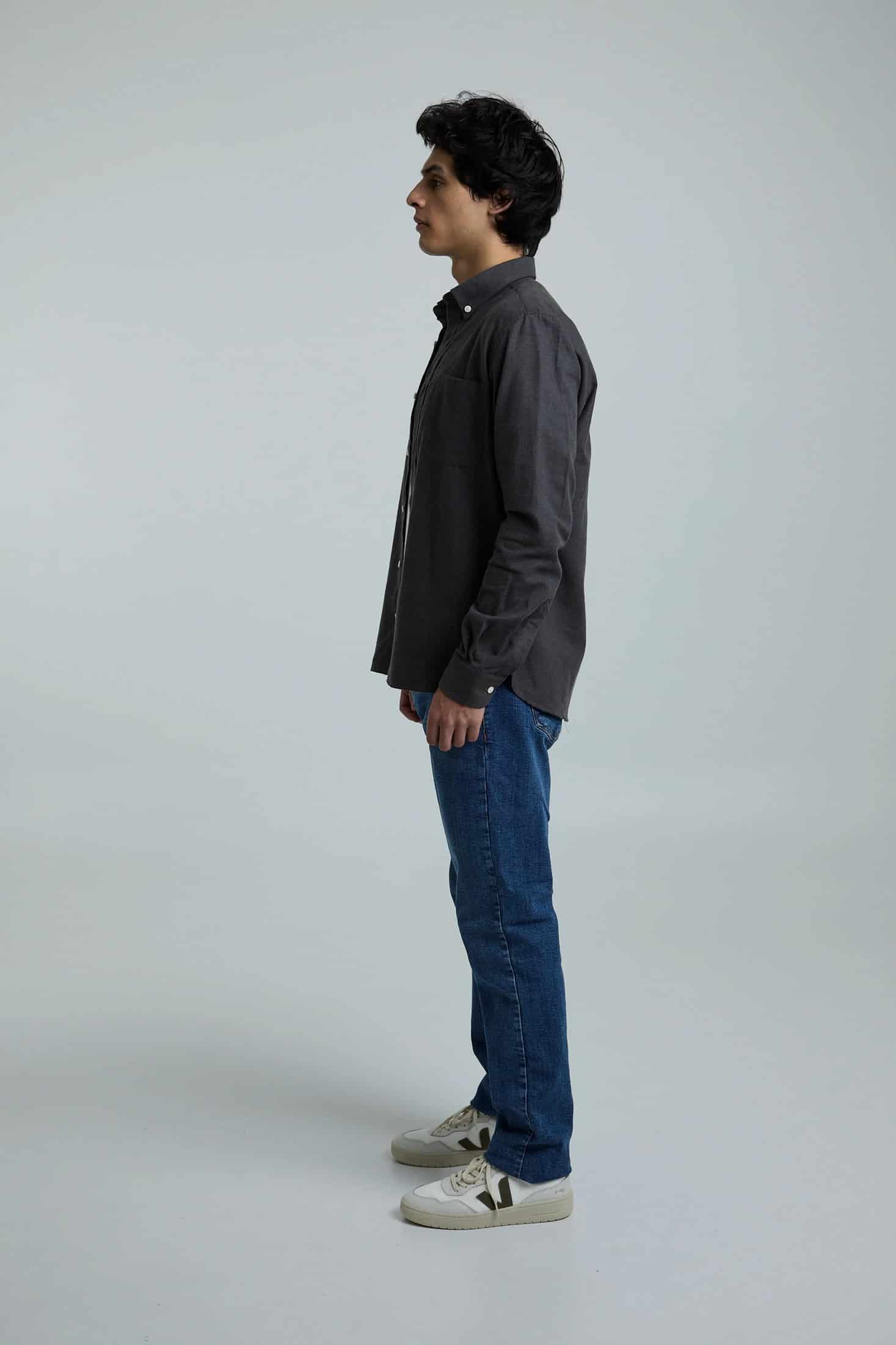 Camisa twill verde - miniatura 6
