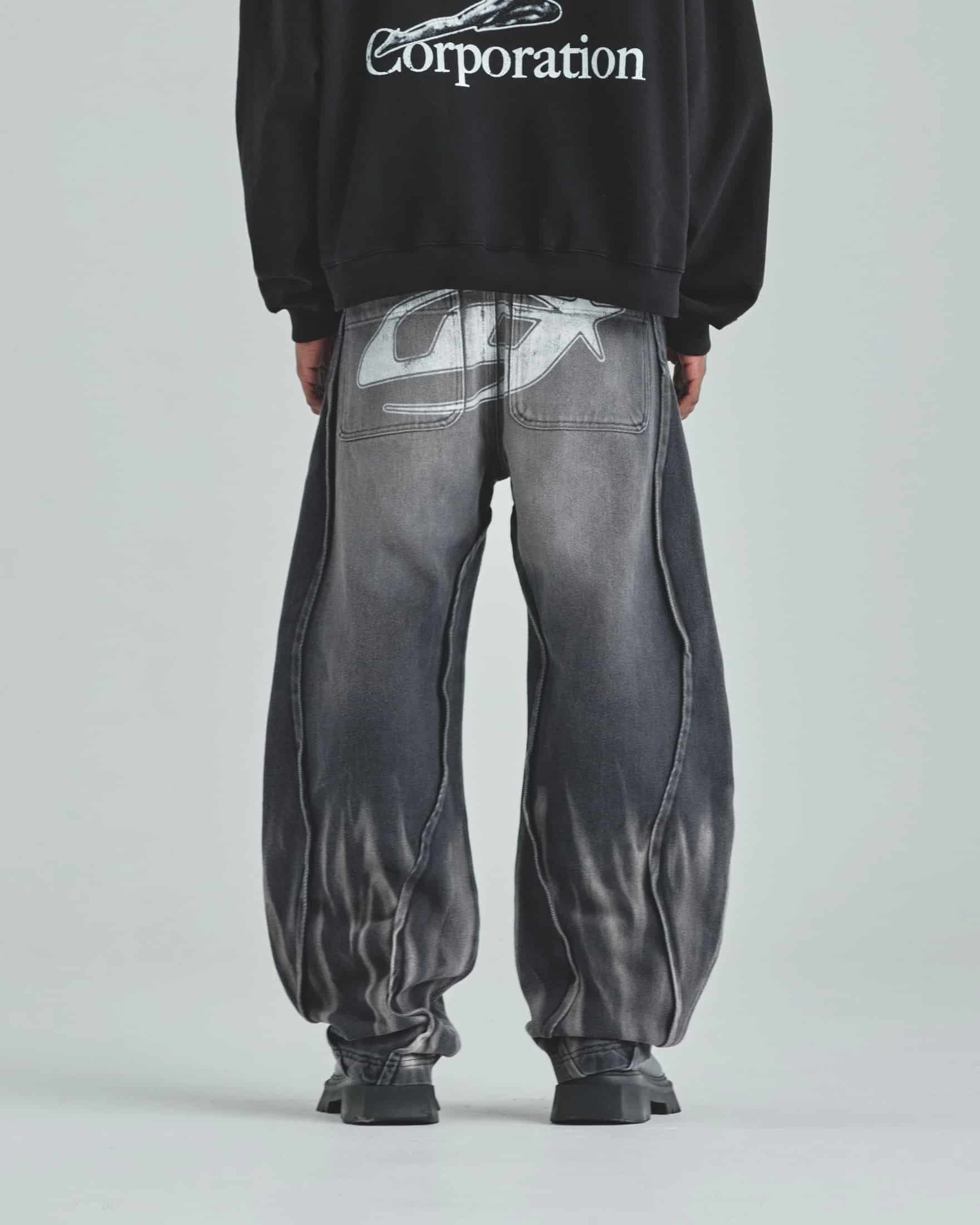 Act 1 UG Star Barrel Vein Jean Washed Black - miniatura 7