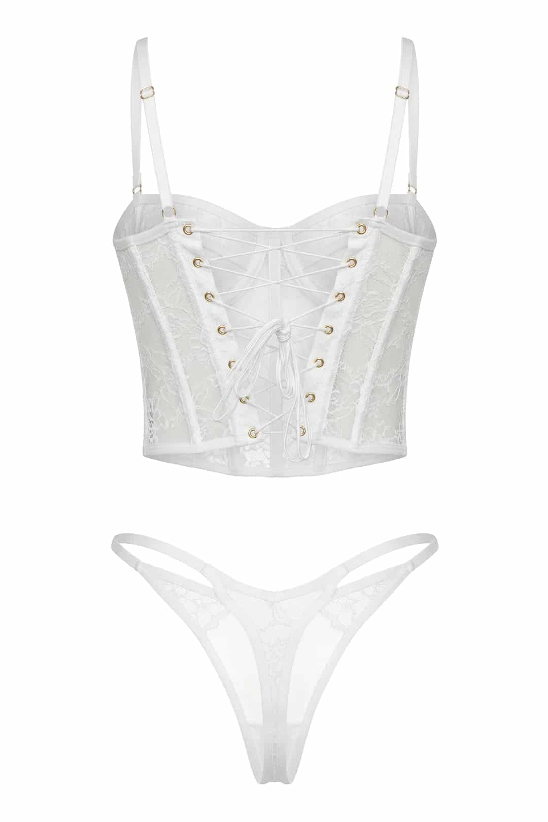 SET CORSET BERRY MARFIL - miniatura 4