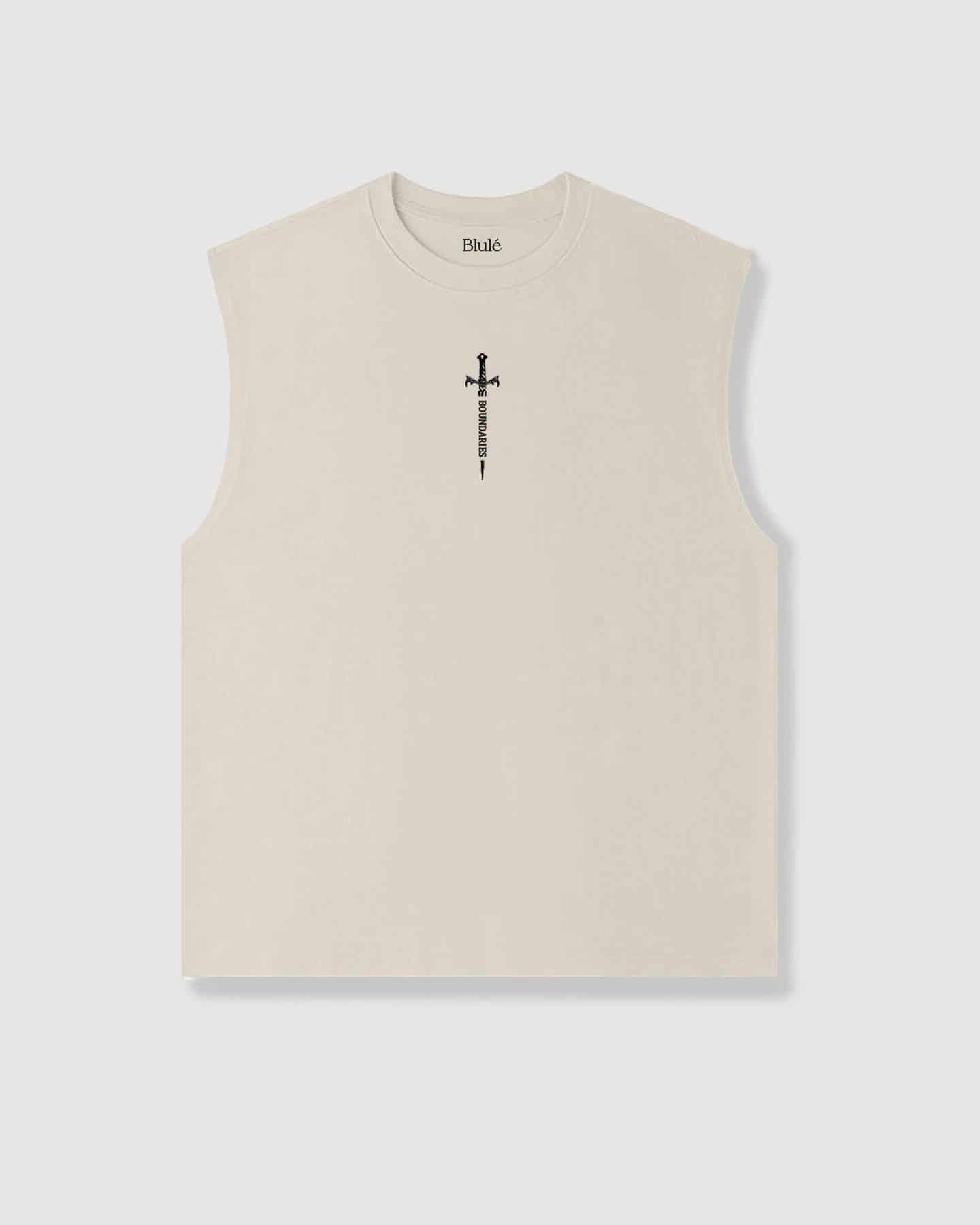 Oversized Sleeveless Boundaries Vanilla - miniatura 2