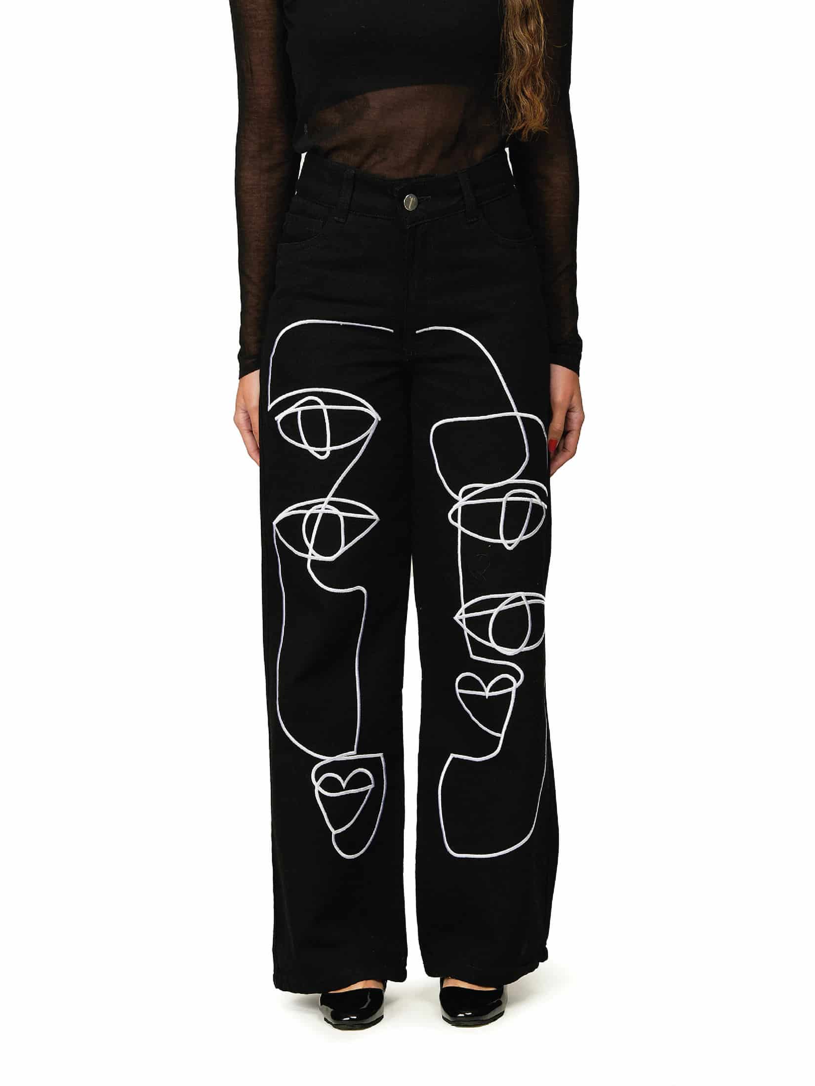 Pantalon Abrazo Negro - miniatura 1