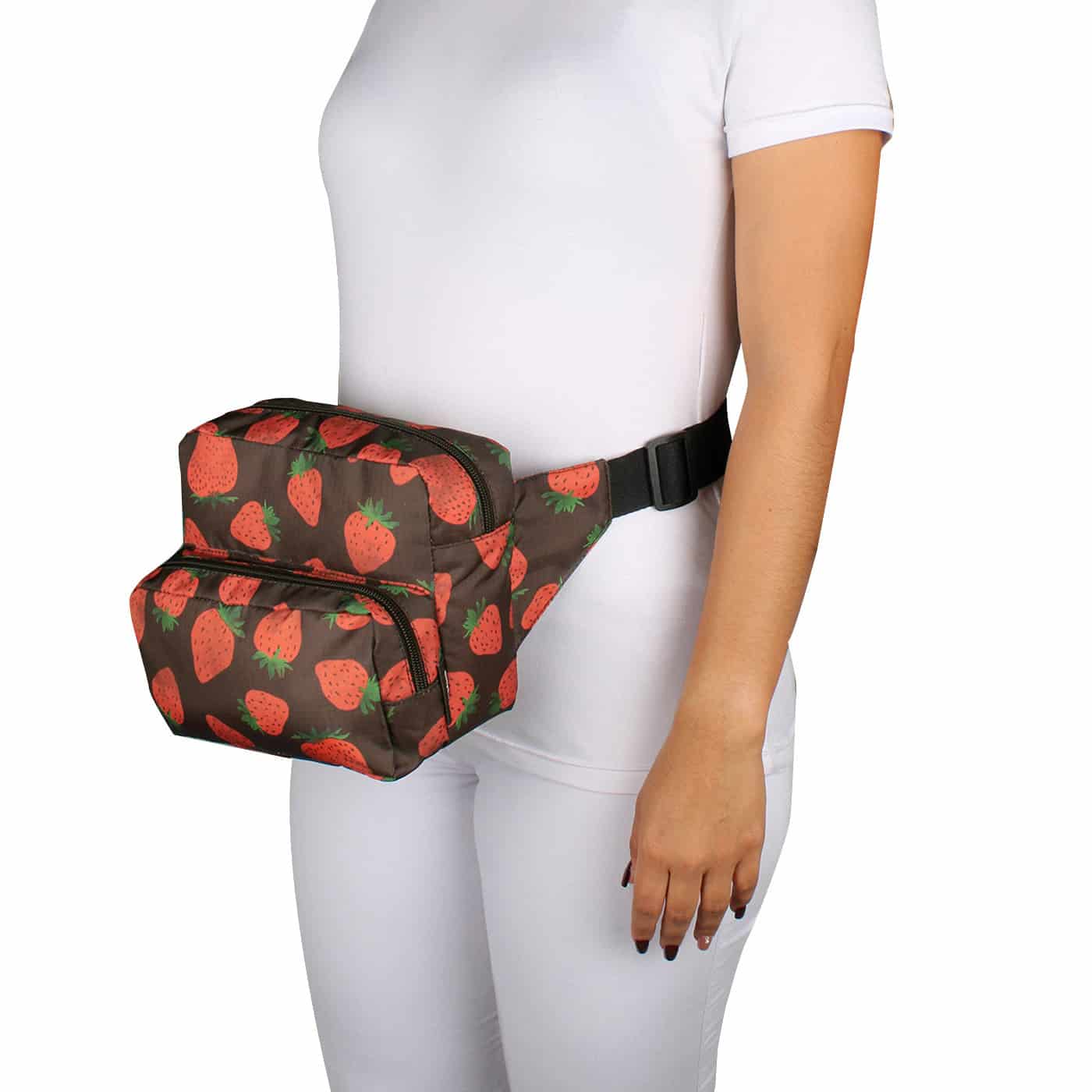 Canguro XL ULTRA Plegable Estampado Fresas Multicolor Citybags - miniatura 3
