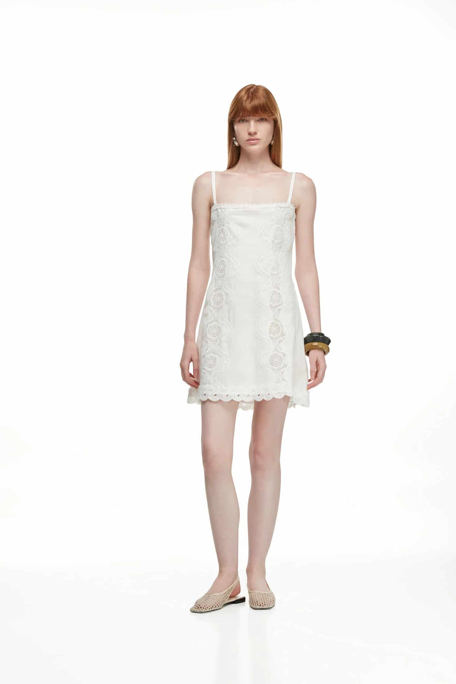 ROCIO MINI DRESS WHITE - miniatura 1
