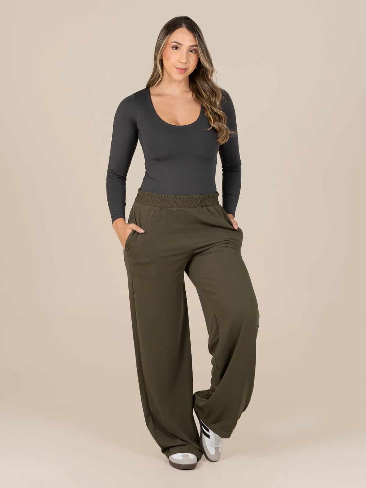 Pantalon venice sp verde militar - miniatura 2