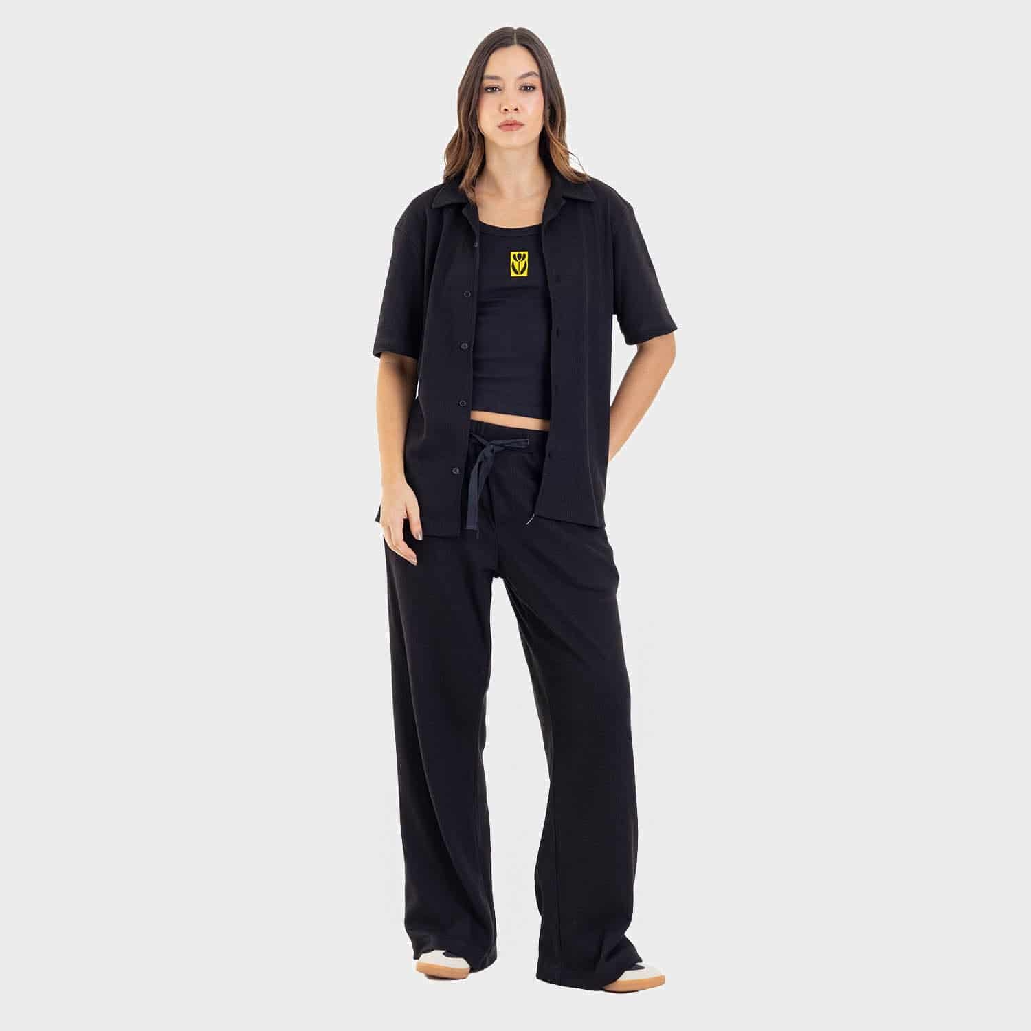 Relaxed Short Sleeve Shirt Black - miniatura 6