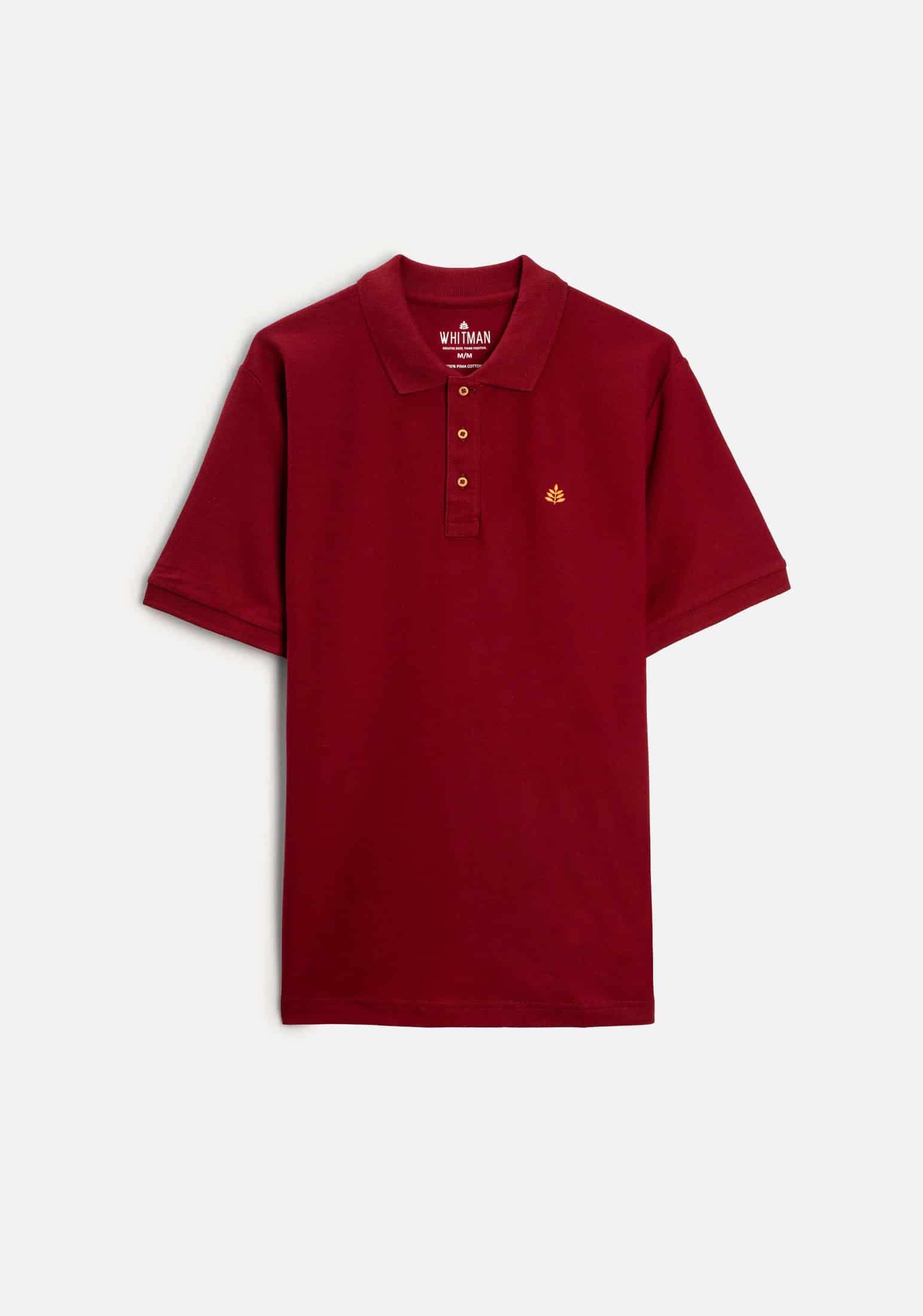 Camiseta Polo H Unicolor L-Nar Vino - miniatura 1