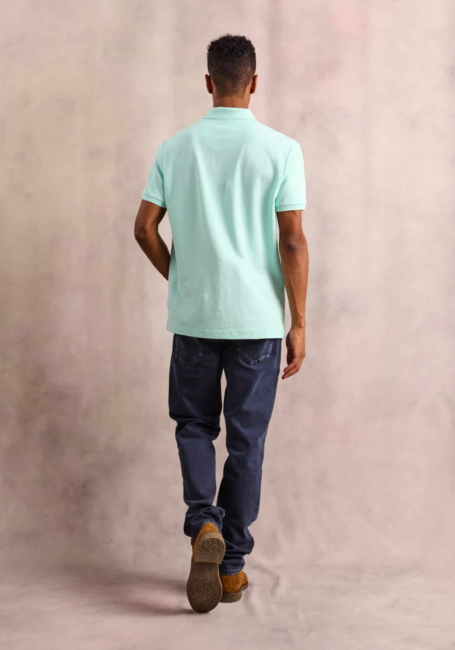 Camiseta Tipo Polo Verde Claro L-Mar - miniatura 6