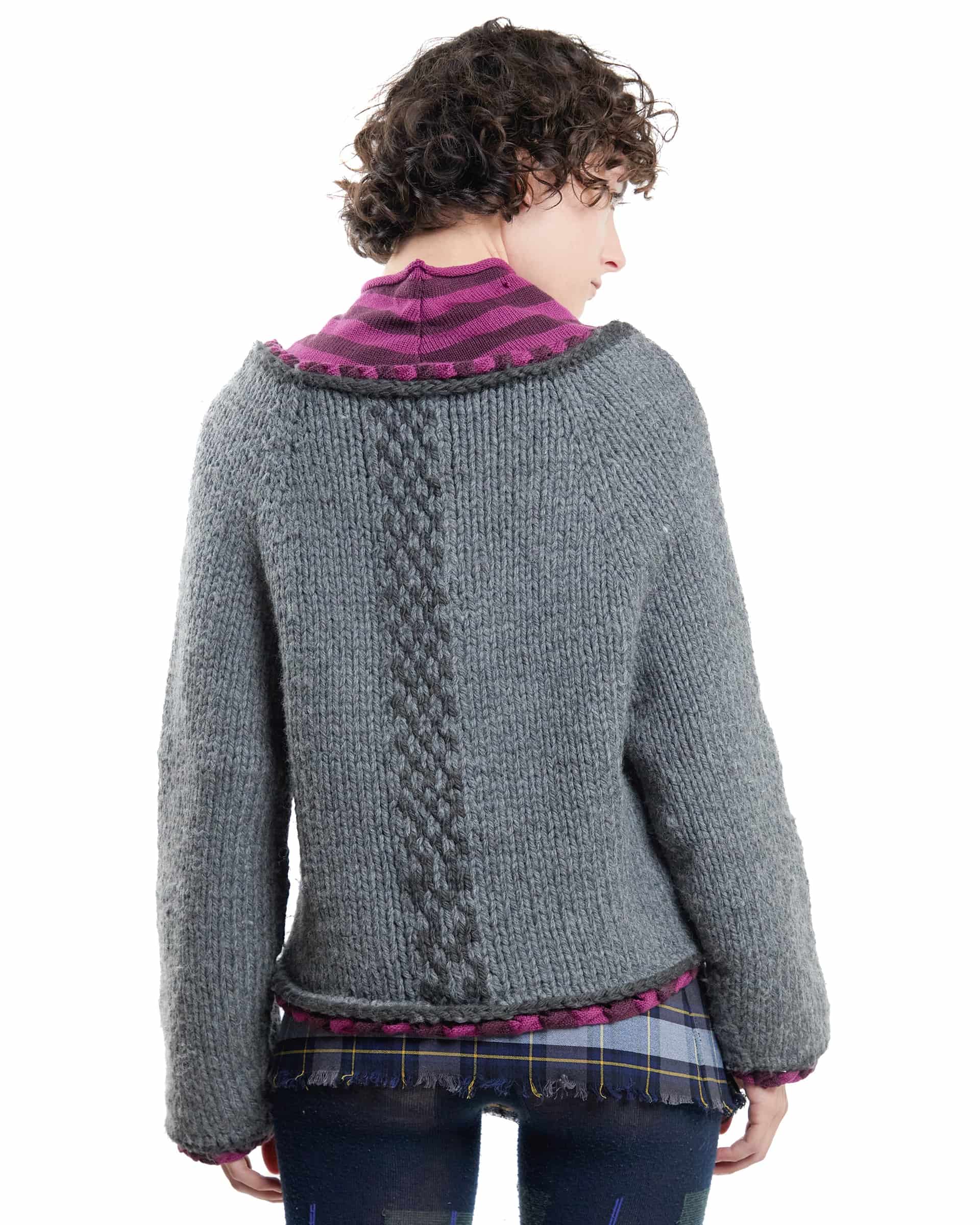 Grey-purple sweater - miniatura 3