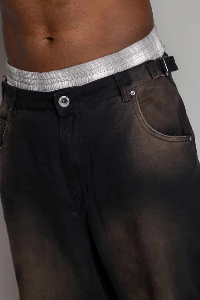 Baggy Courage Negro Desgastes - miniatura 12