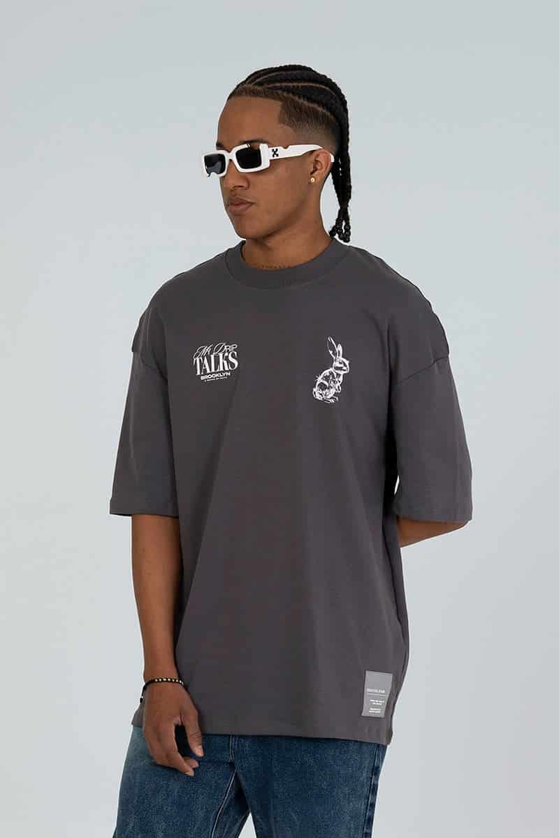 Camiseta oversize drip talks - miniatura 2