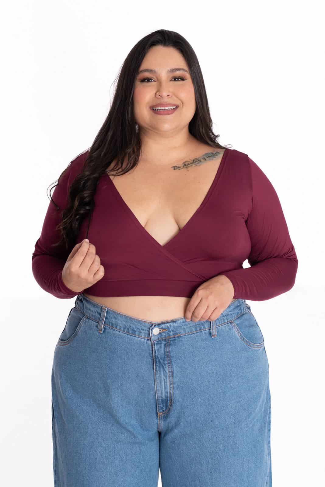 Crop Top Molly Vino - miniatura 1