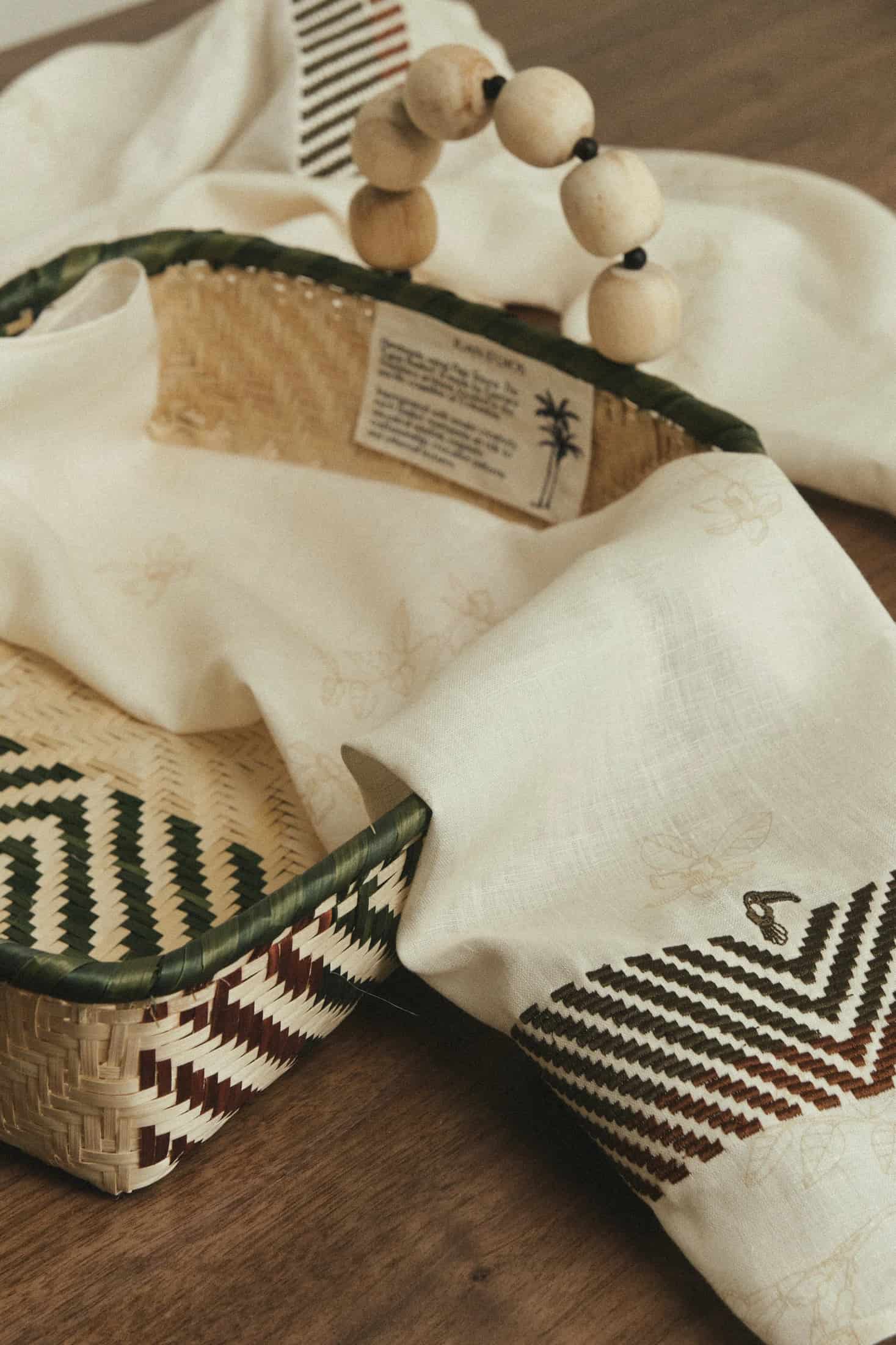 Egua Embrodered Linen Towels / Set of 2 - miniatura 2