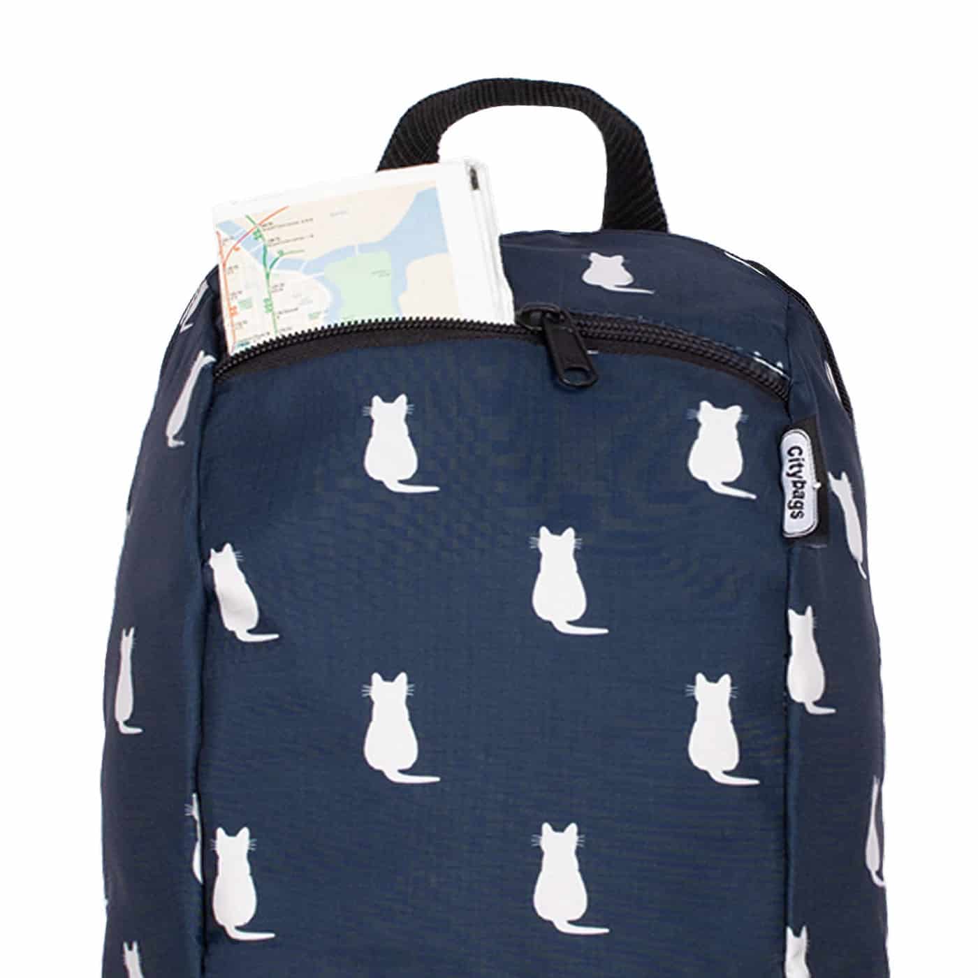 Morral Trekking ULTRA Estampado Gatos Citybags Multicolor - miniatura 5