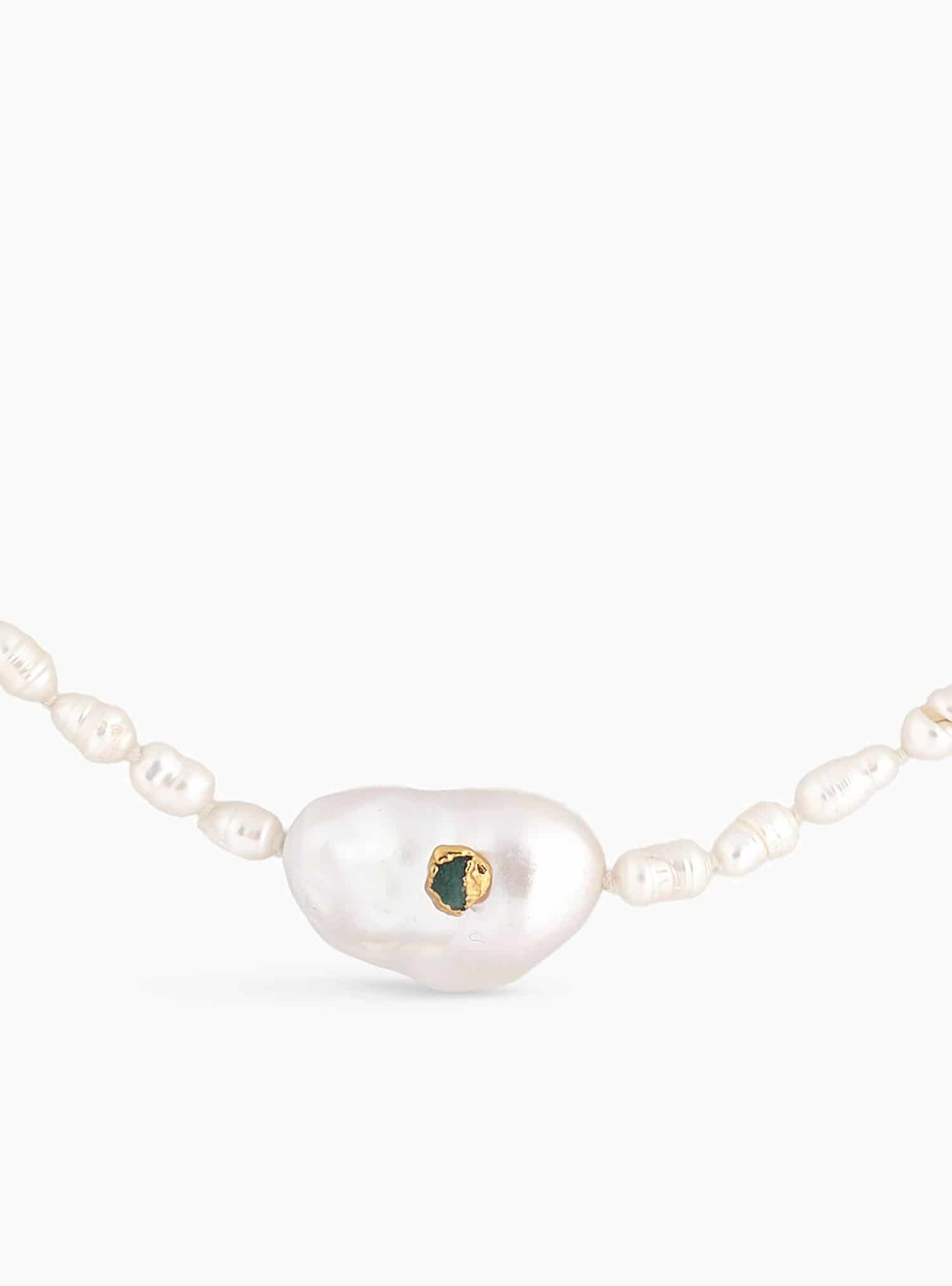 Emerald Pearl Necklace - miniatura 3