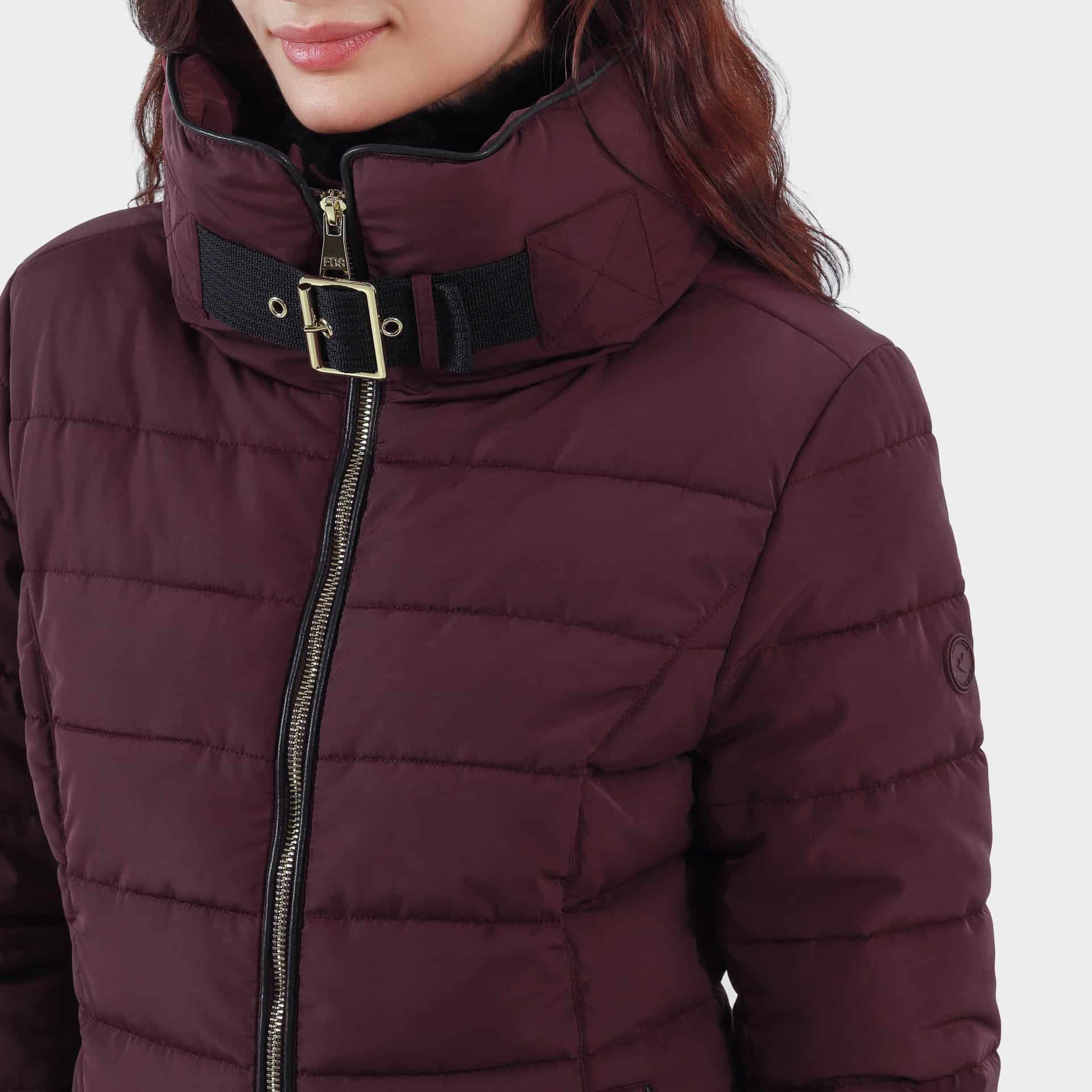 Chaqueta acolchada cuello alto con capucha interna - miniatura 9